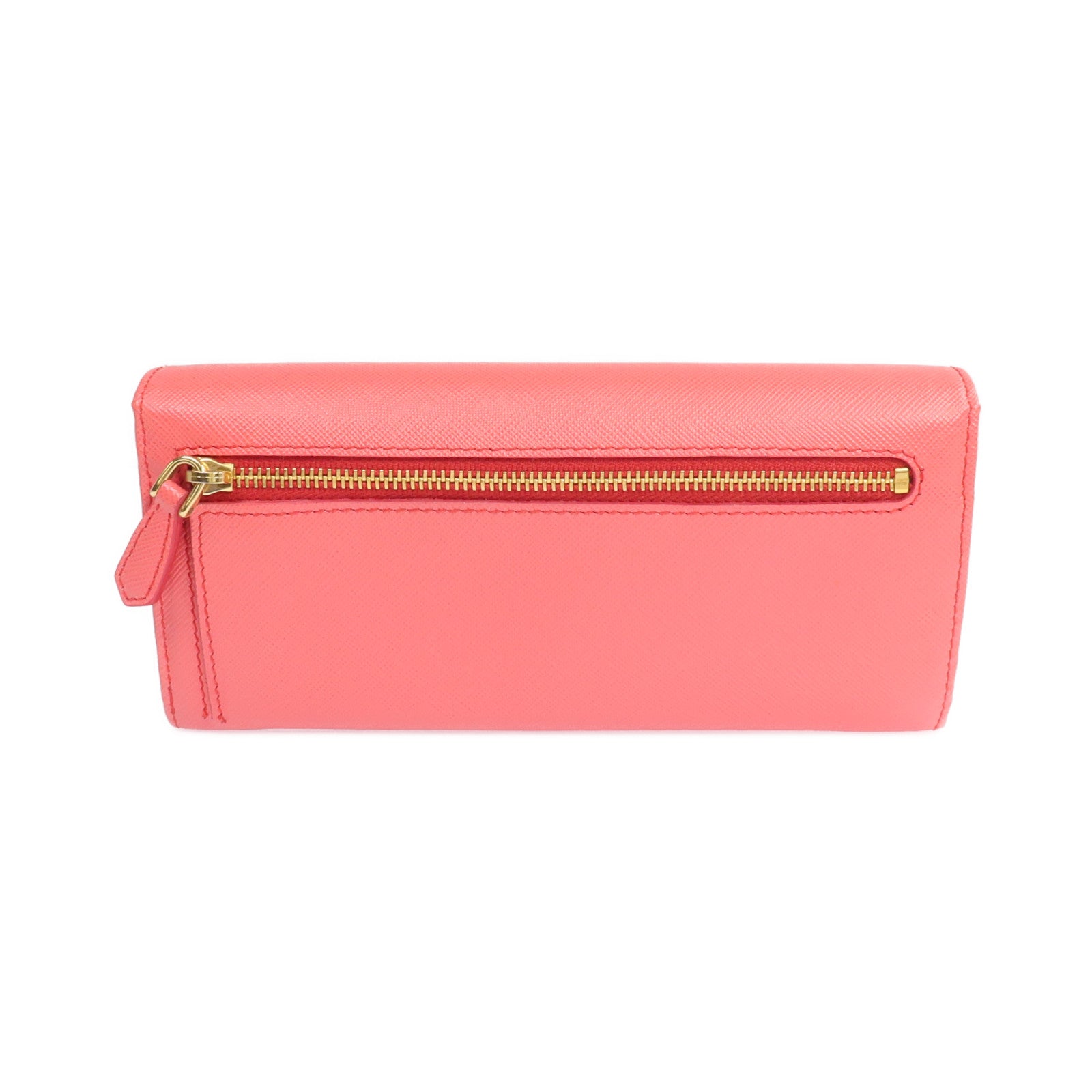 PRADA 【激減優惠】Saffiano皮革Long Wallet金扣長錢包
