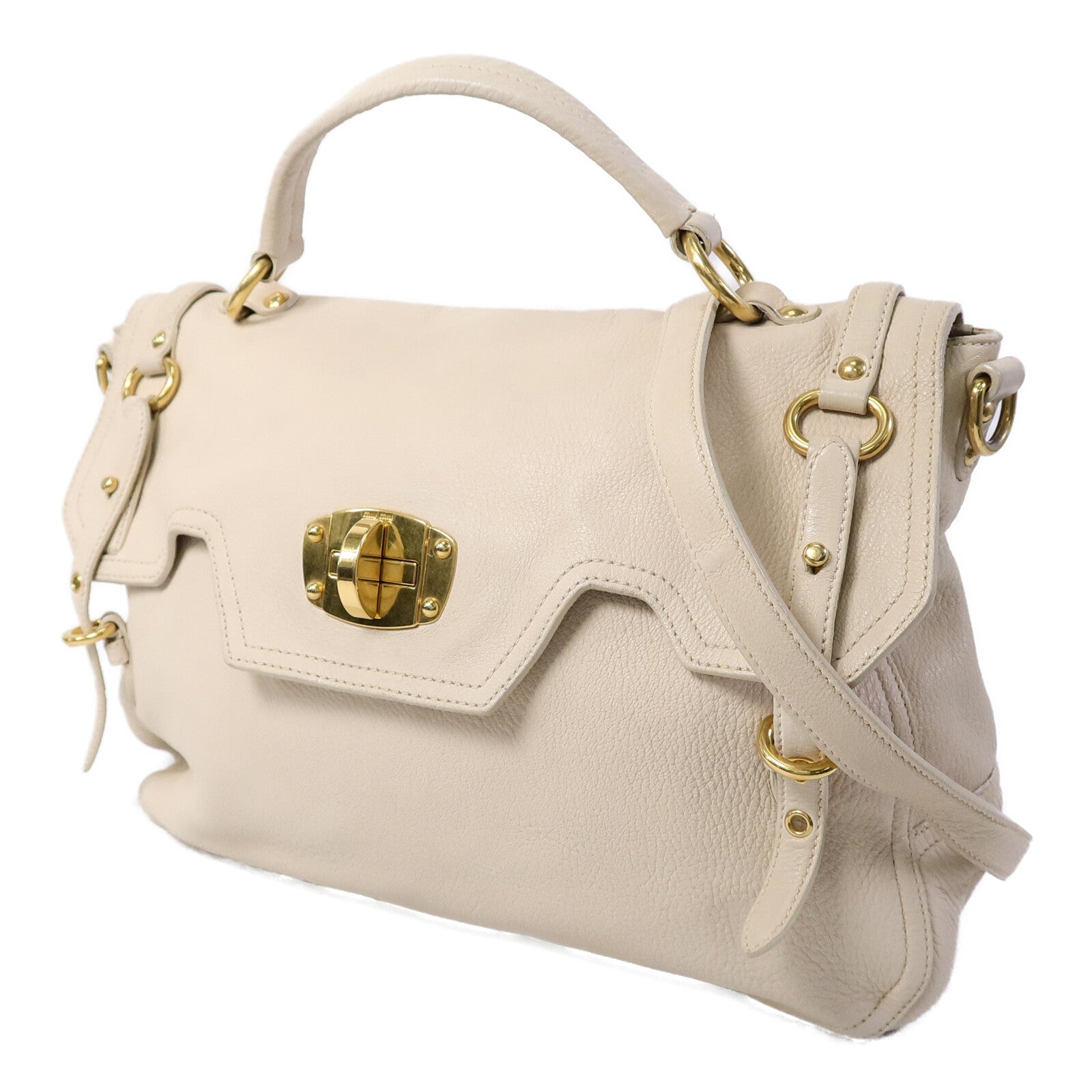Miu Miu 鹿皮皮革2 Way Shoulder Bag手挽肩背兩用袋