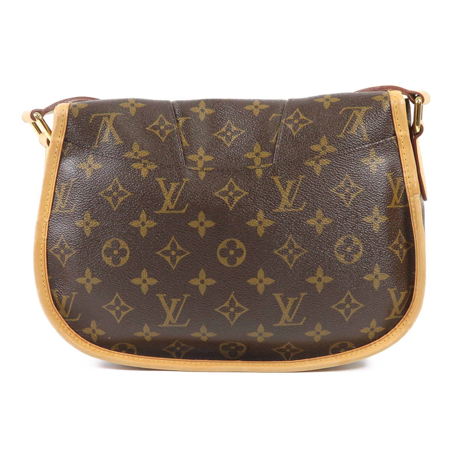 LOUIS VUITTON Monogram Menilmontant MM金扣肩背袋棕色
