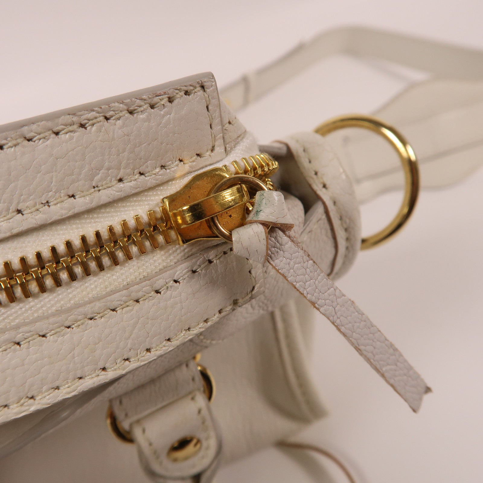BALENCIAGA 牛皮皮革Mini City手挽肩背兩用袋黑色
