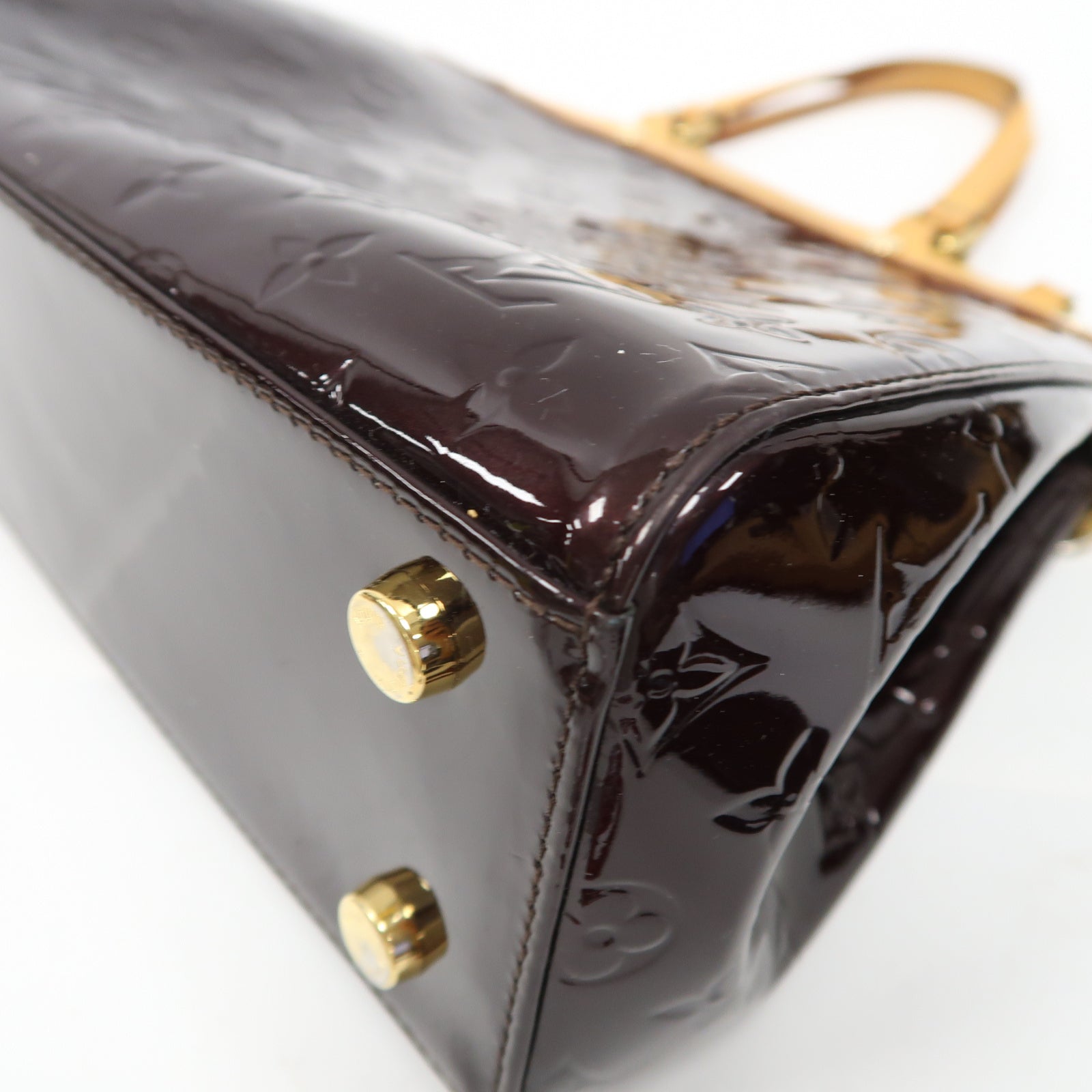 LOUIS VUITTON 【激減優惠】Vernis Brea MM金扣手挽肩背兩用袋紅色