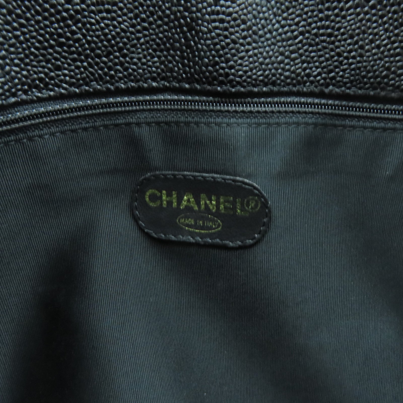CHANEL 【激減優惠】牛皮皮革Tote Bag金扣鏈帶肩背袋黑色