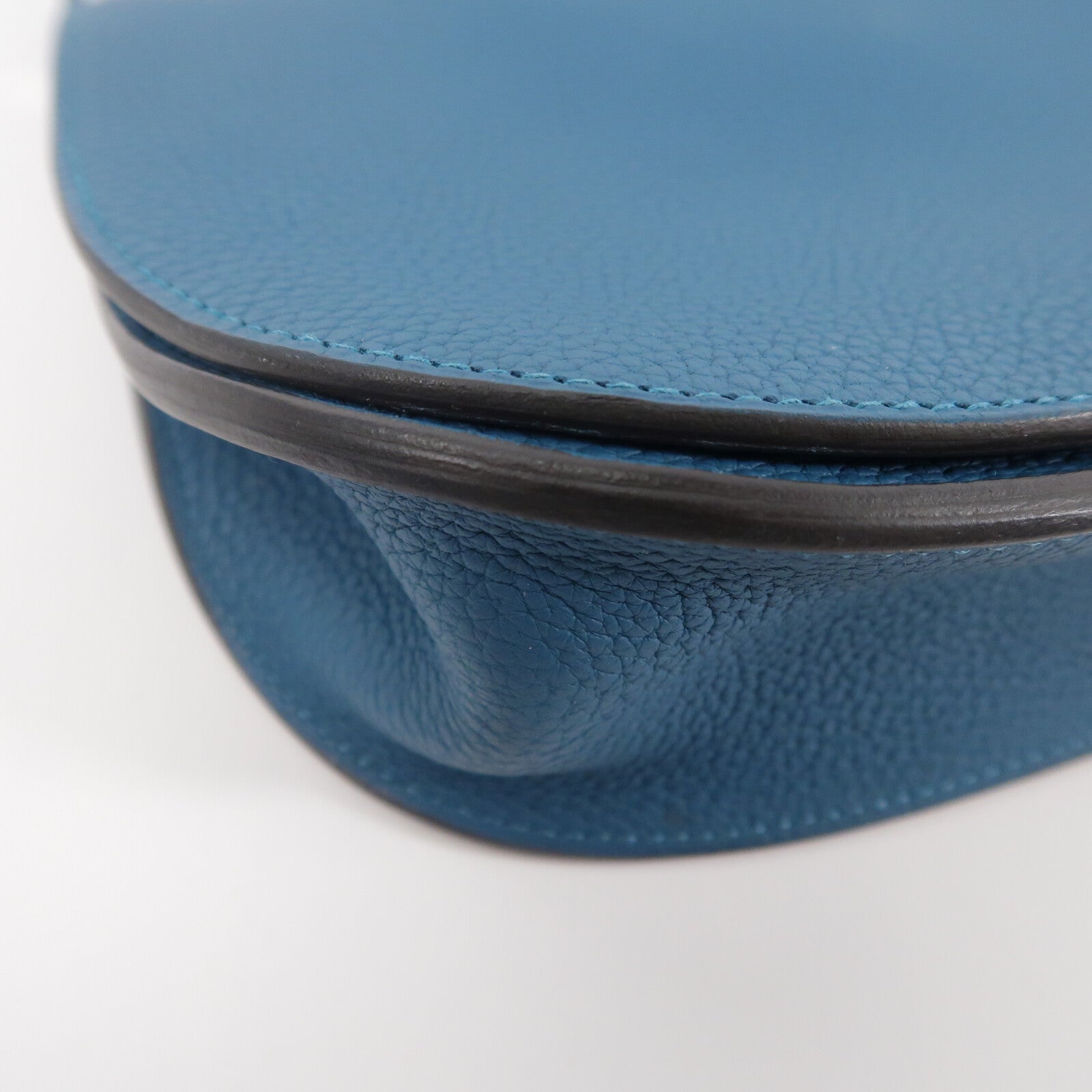 HERMES Clemence皮革Sac Saut 25肩背袋Vert Bosphore