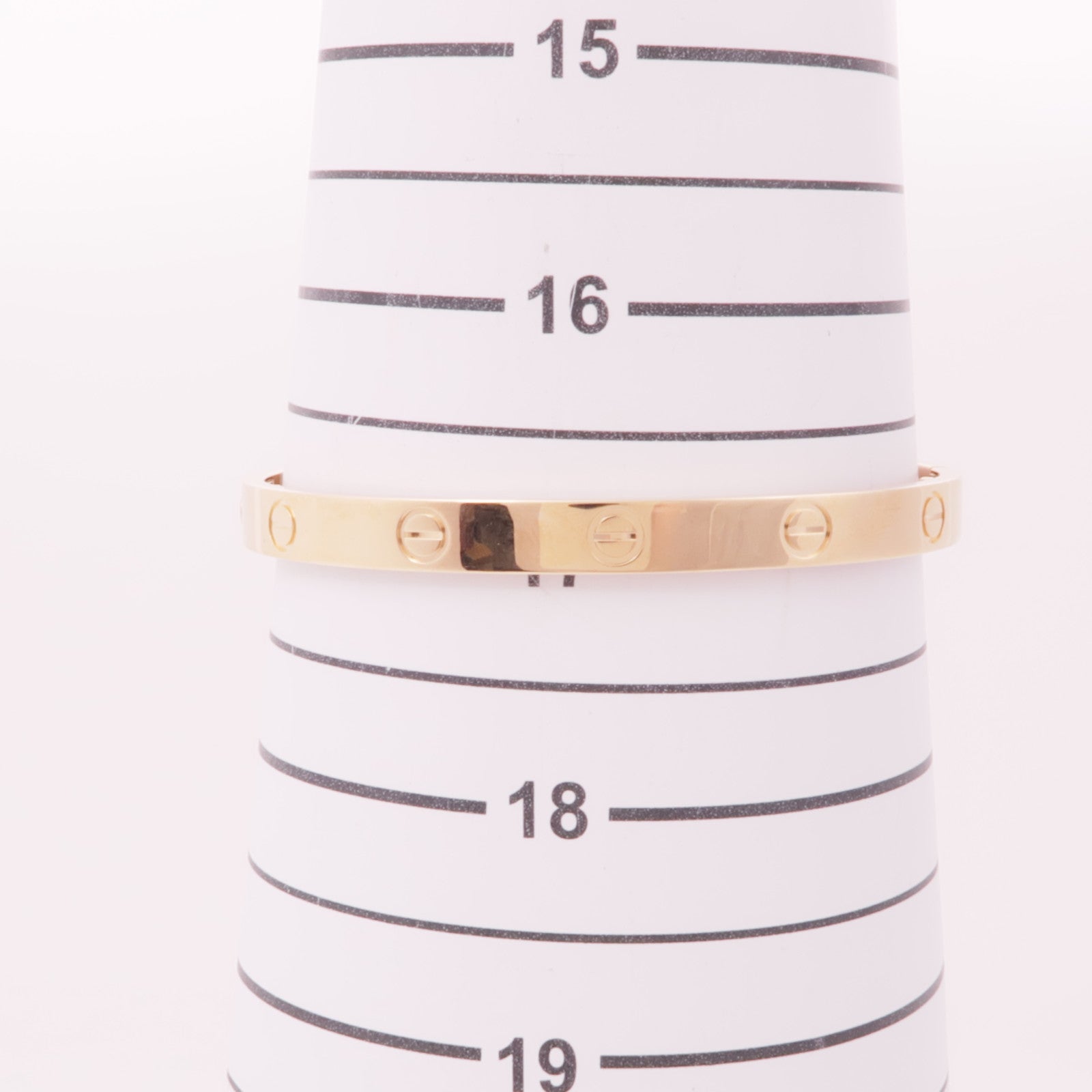 CARTIER 18K玫瑰金Love Bangle手鐲#18