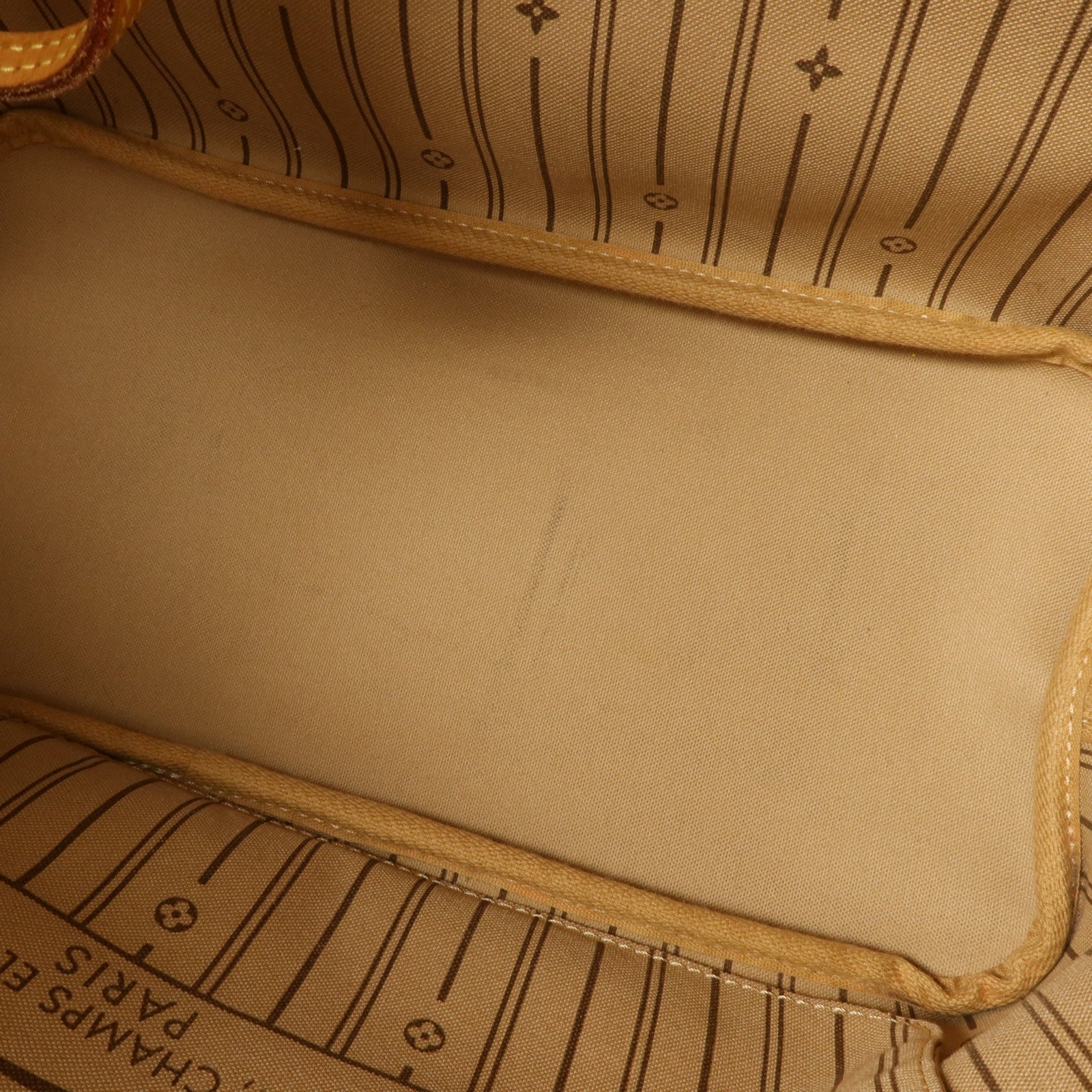 LOUIS VUITTON Monogram Neverfull MM金扣手挽袋