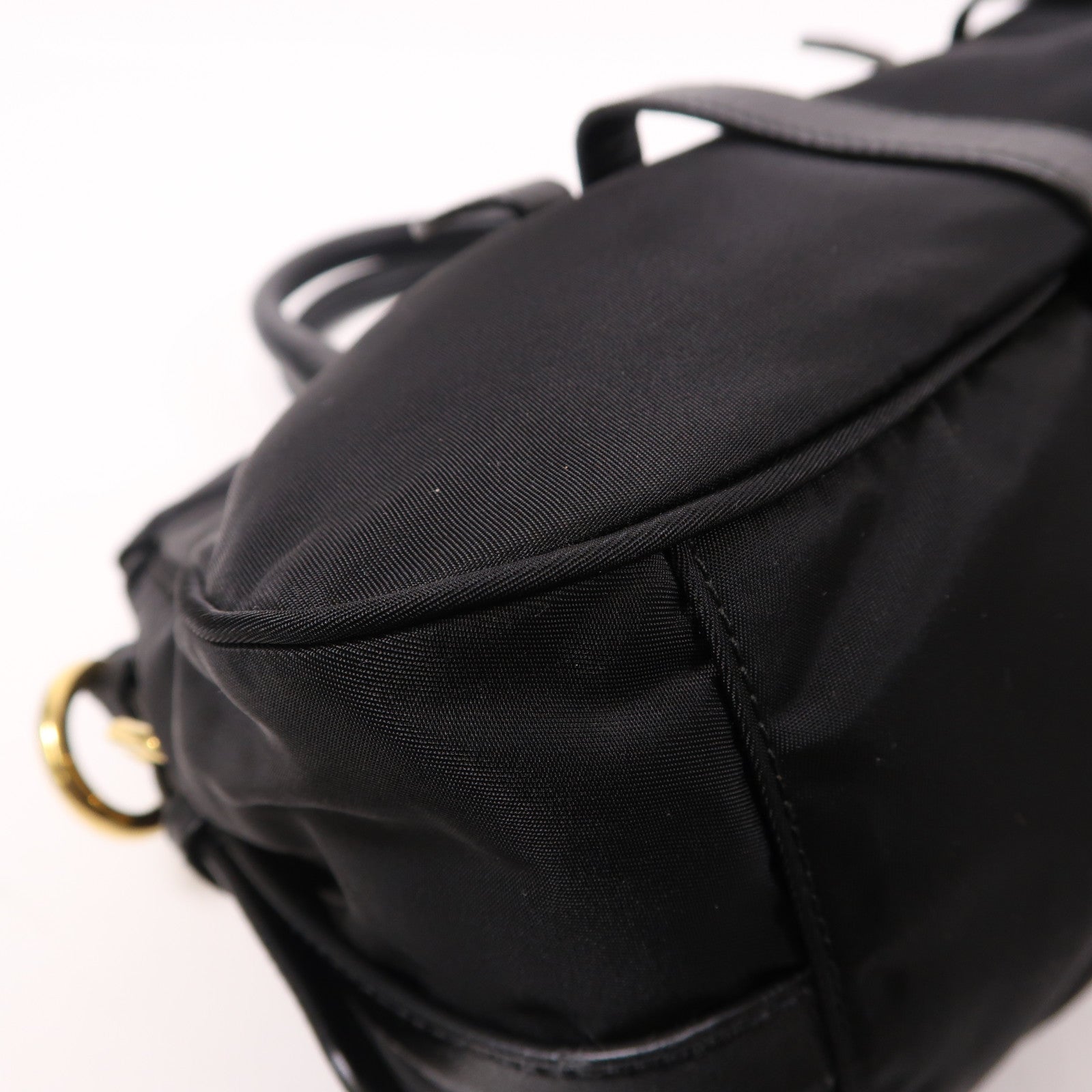 PRADA 尼龍2 Way Shoulder金扣手挽肩背兩用袋