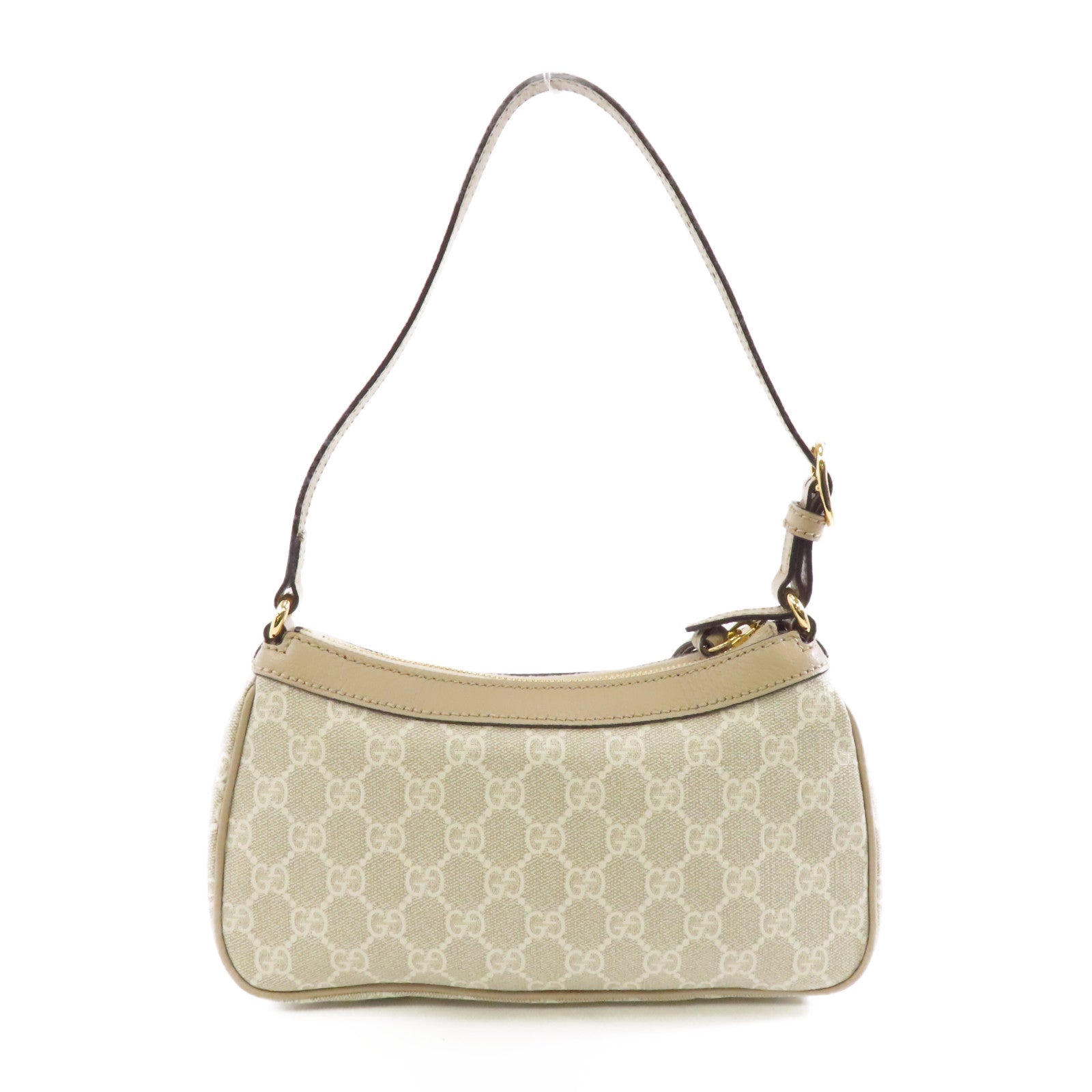 GUCCI 塗層帆布Ophidia金扣肩背袋米色