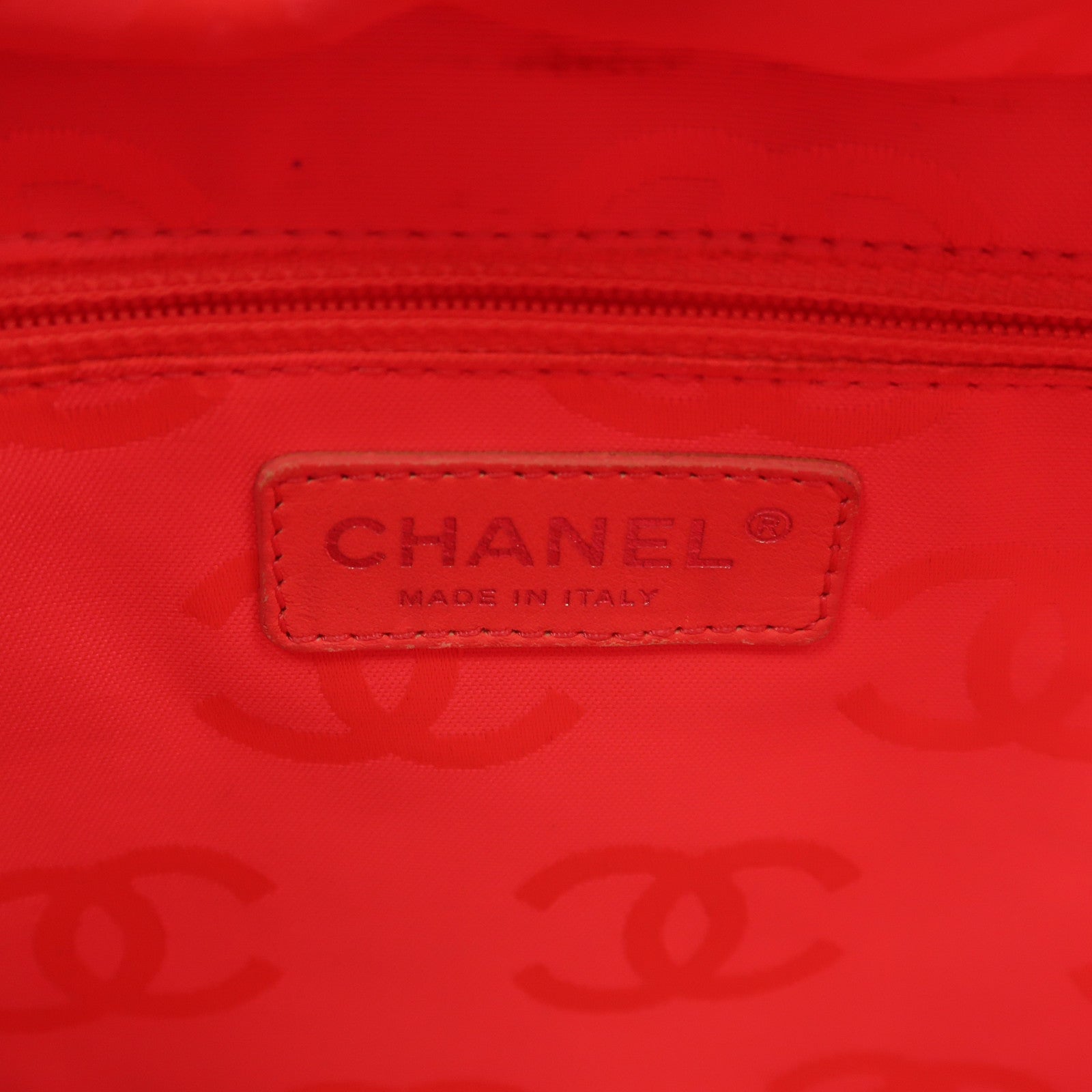 CHANEL 牛皮皮革Cambon Tote銀扣肩背袋/手挽袋