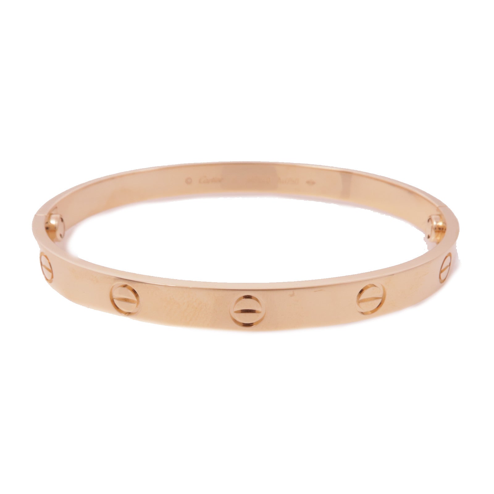 CARTIER 18K玫瑰金Love Bangle手鐲#18