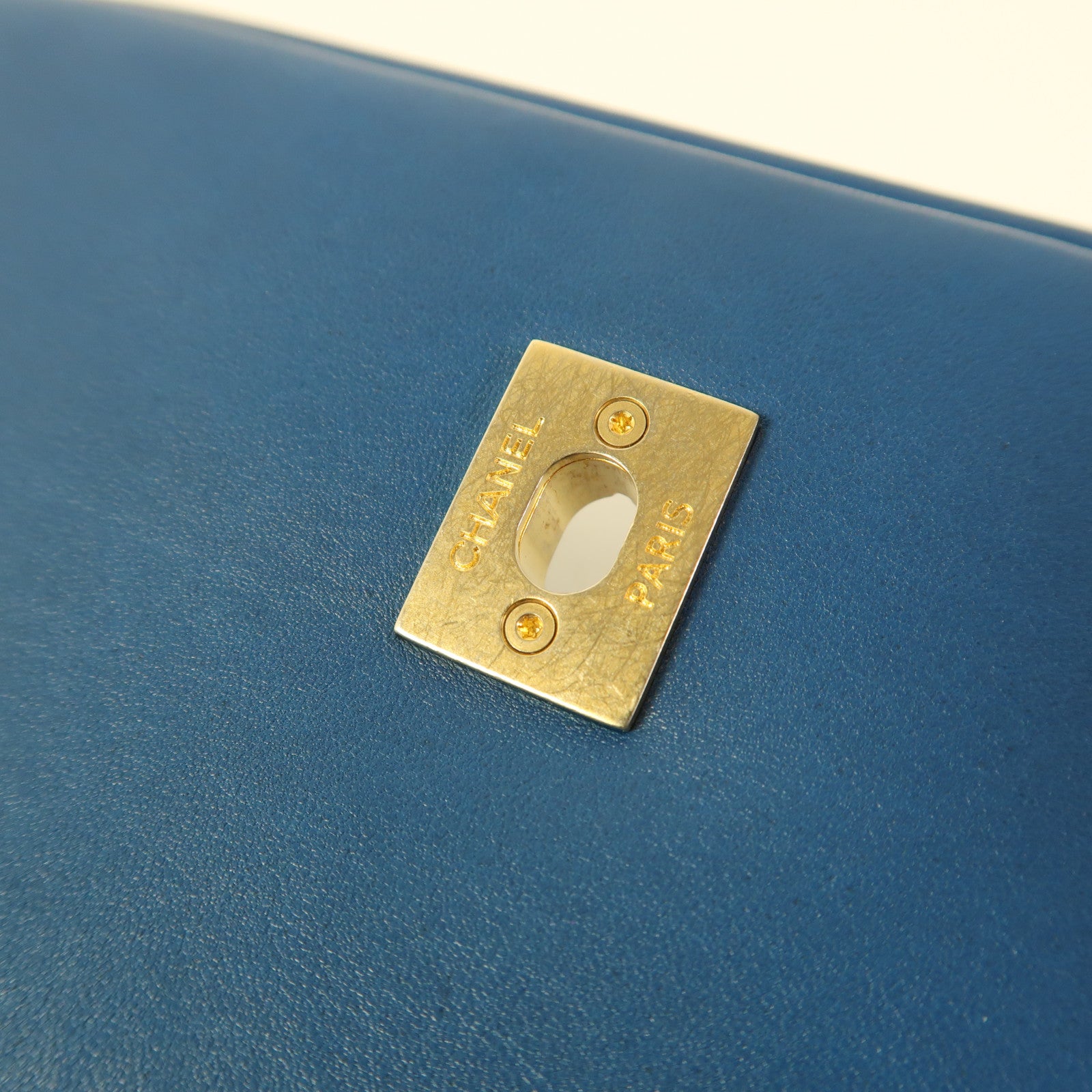 CHANEL 羊皮皮革Chain Shoulder金扣手挽肩背兩用袋