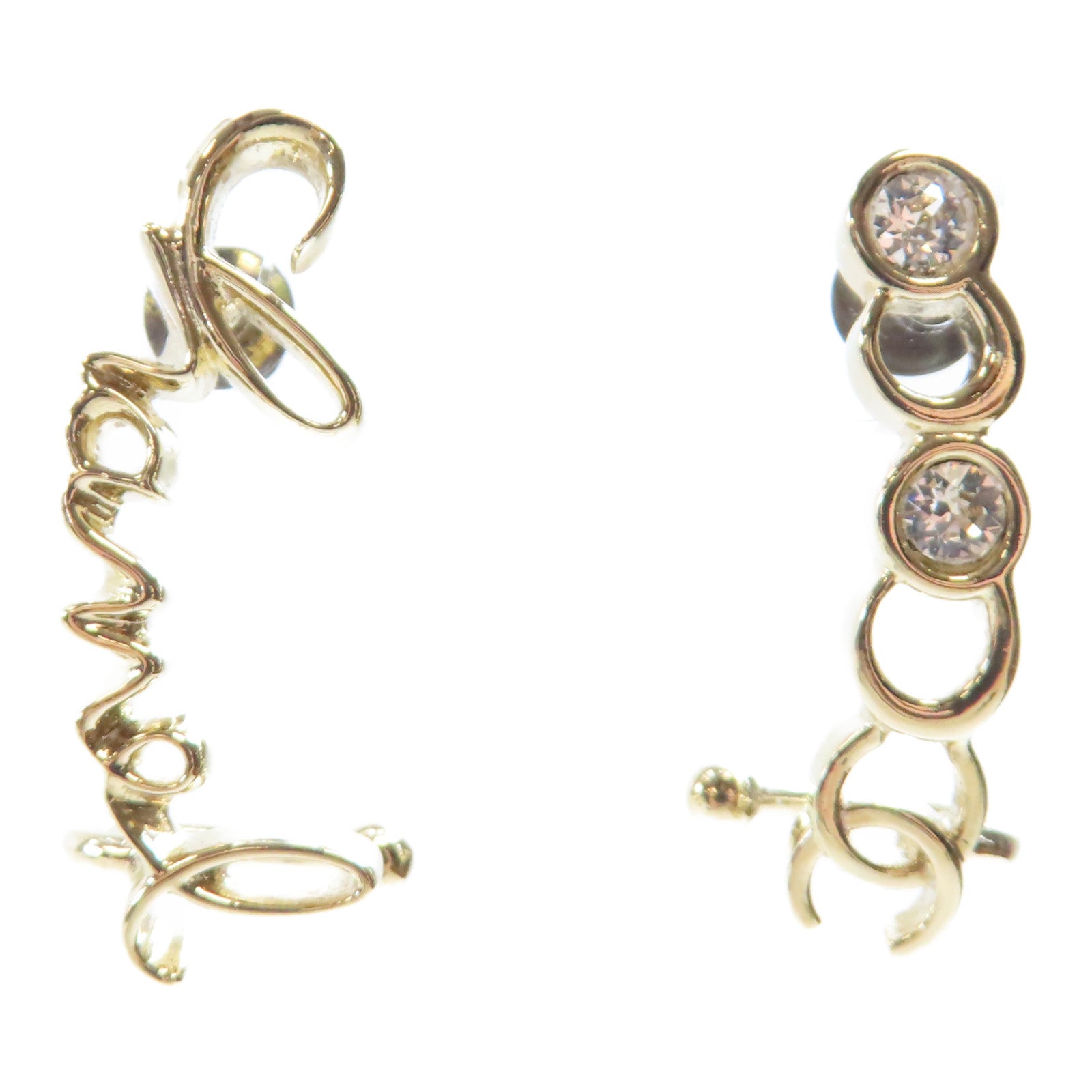 CHANEL 金屬Coco Earrings耳環金色