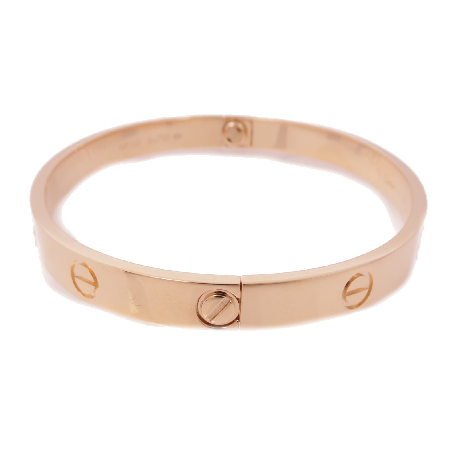 CARTIER 18K玫瑰金Love Bangle手鐲#18