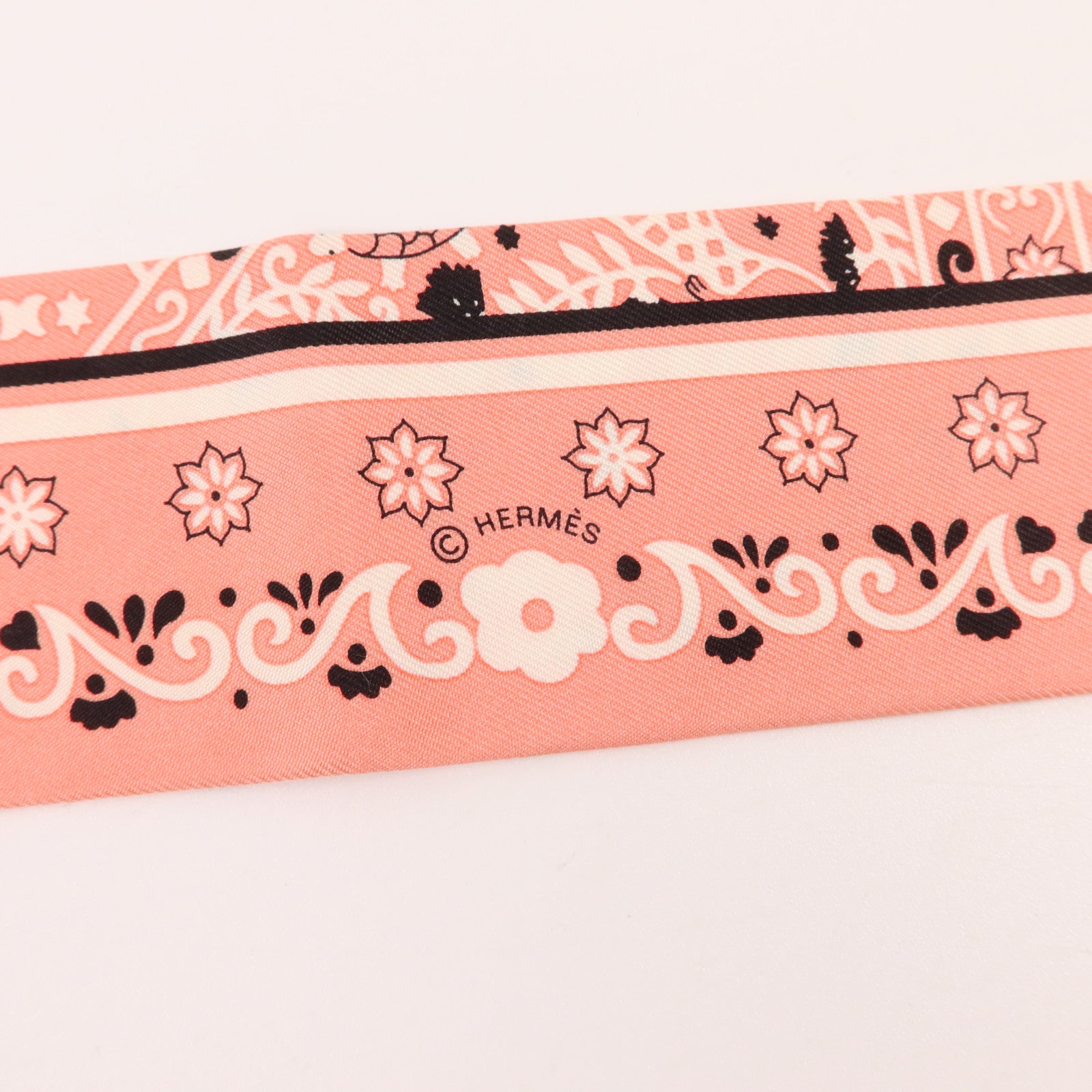 HERMES 絲質Twilly絲巾