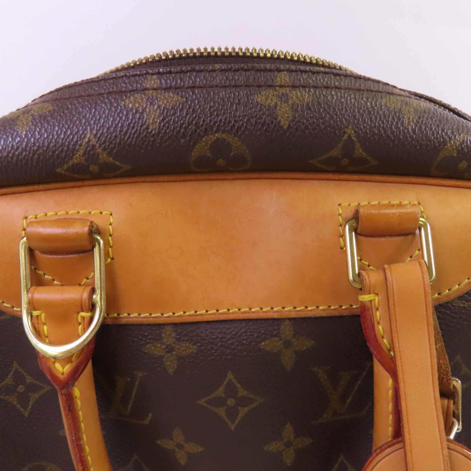 LOUIS VUITTON Monogram Deauville金扣手挽袋