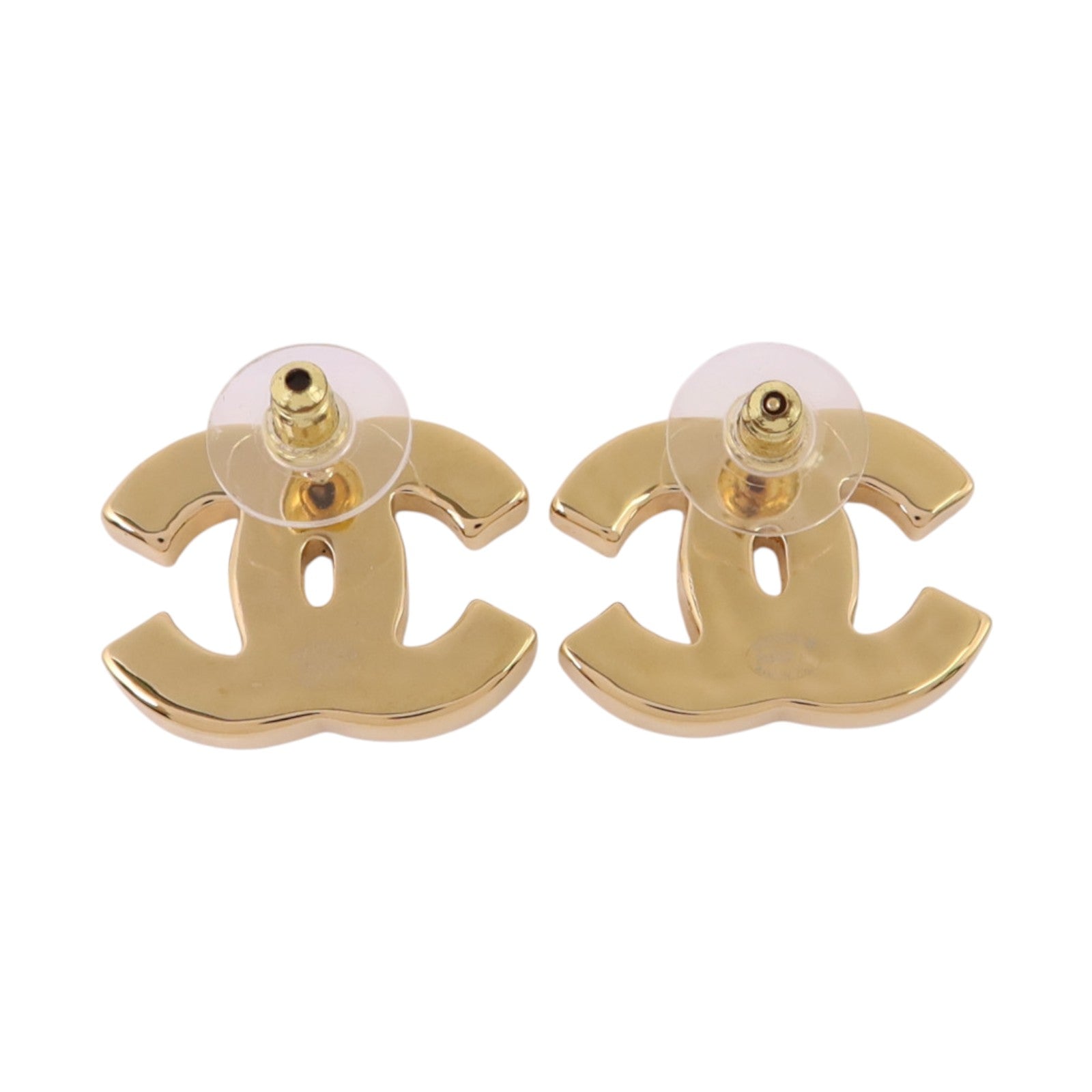 CHANEL 【激減優惠】金屬/琺瑯CC Earrings金扣耳環