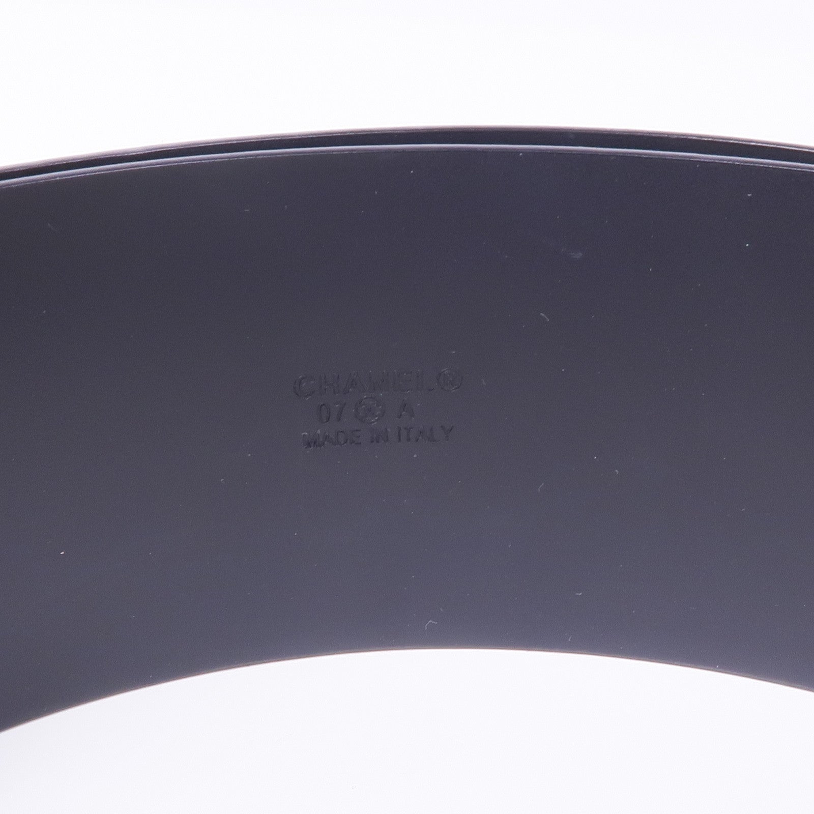 CHANEL 漆皮皮革Belt銀扣皮帶