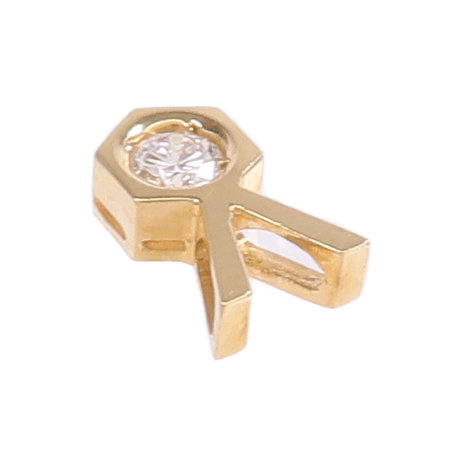 JEWELRY 【激減優惠】18K黃金Diamond Pendant Top鑽石吊墜