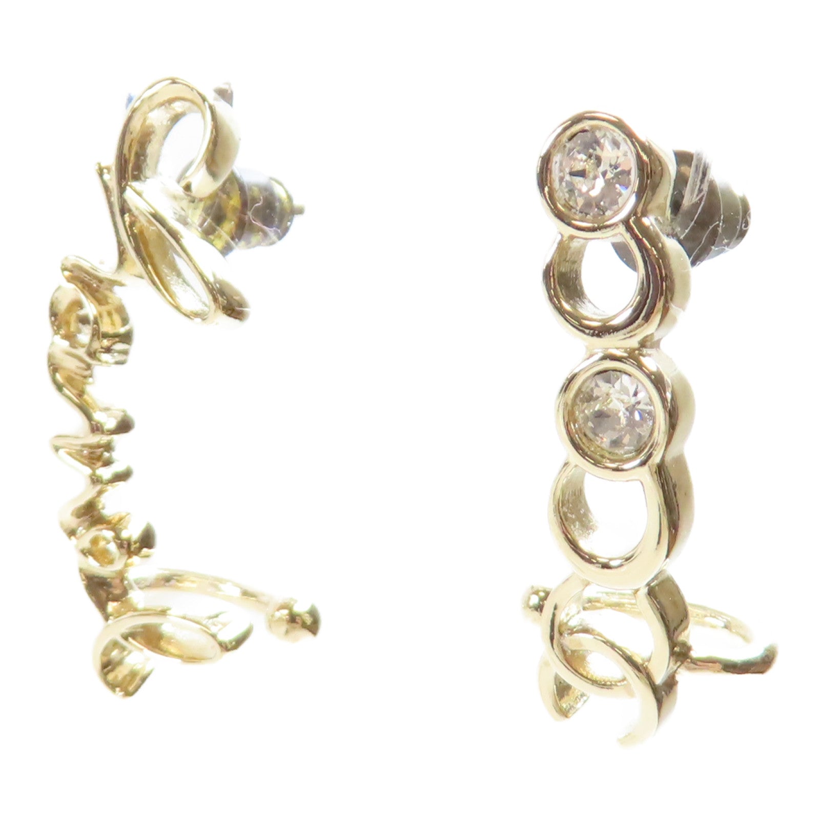 CHANEL 金屬Coco Earrings耳環金色