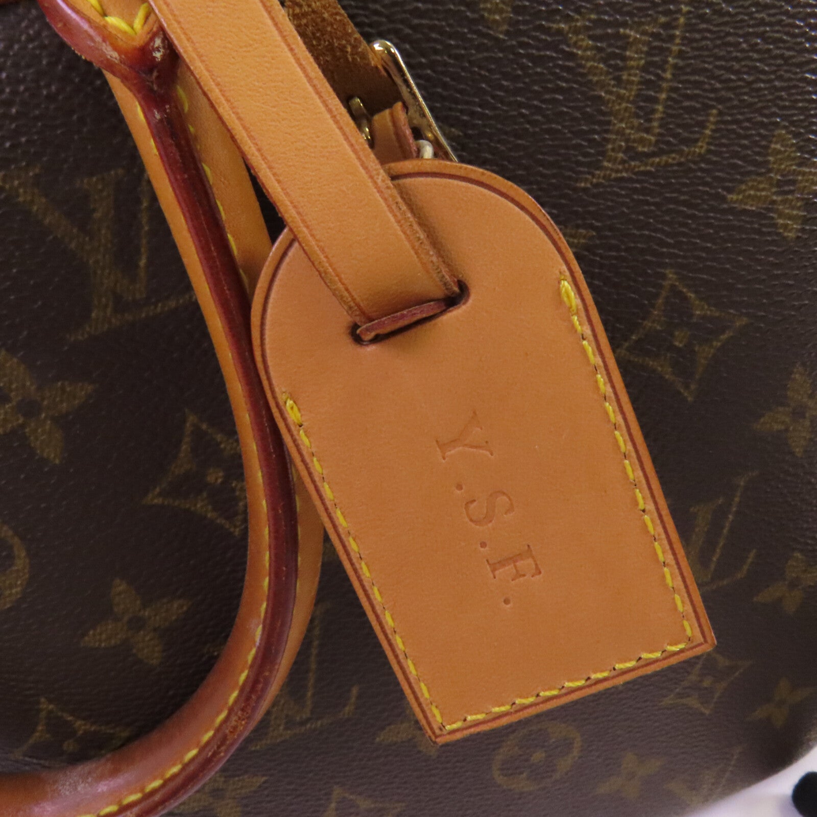 LOUIS VUITTON Monogram Deauville金扣手挽袋