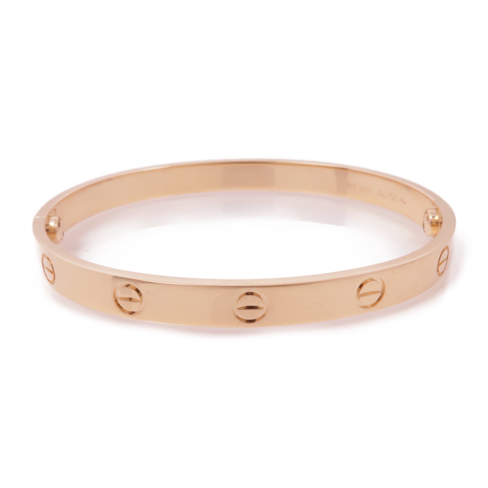 CARTIER 18K玫瑰金Love Bangle手鐲#18