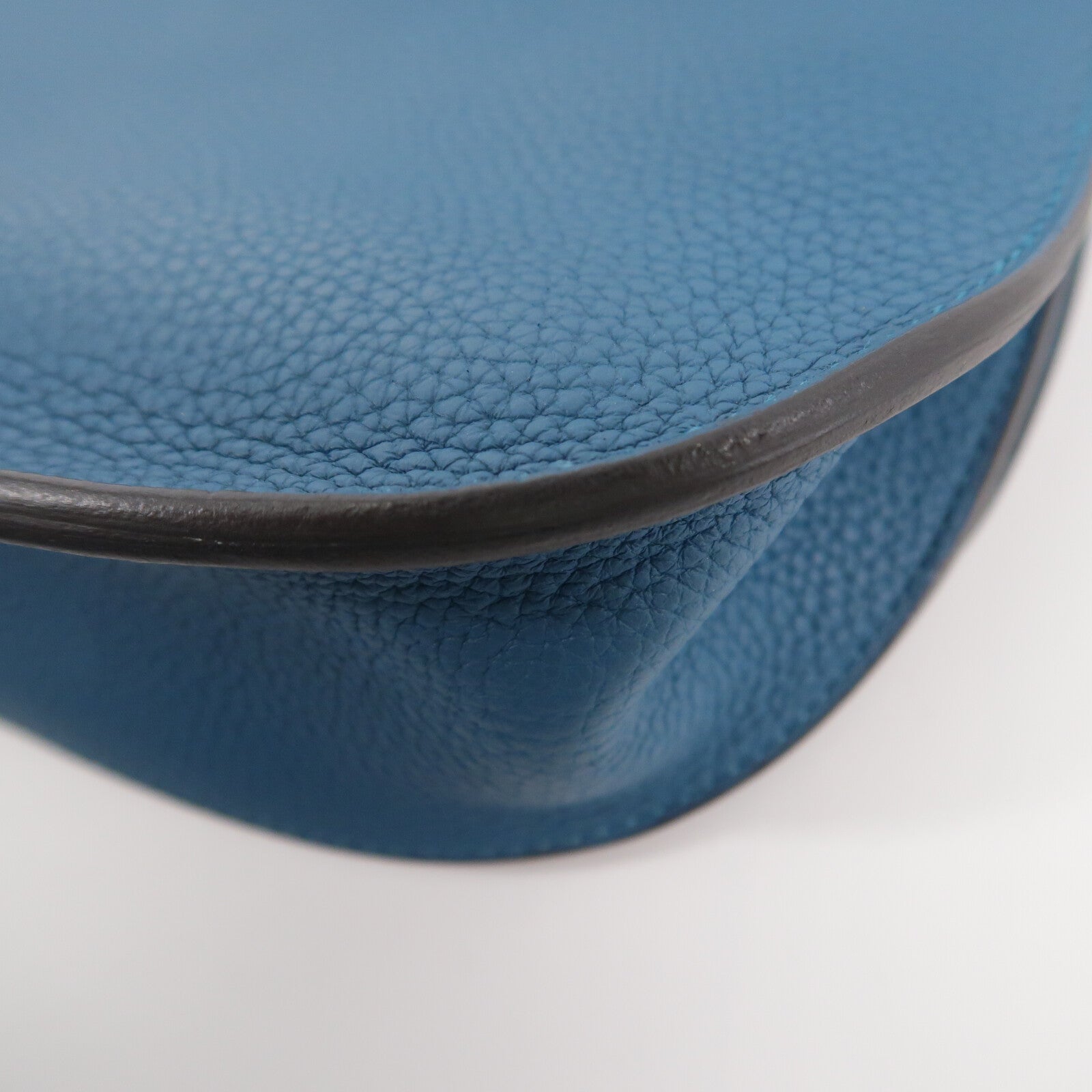 HERMES Clemence皮革Sac Saut 25肩背袋Vert Bosphore