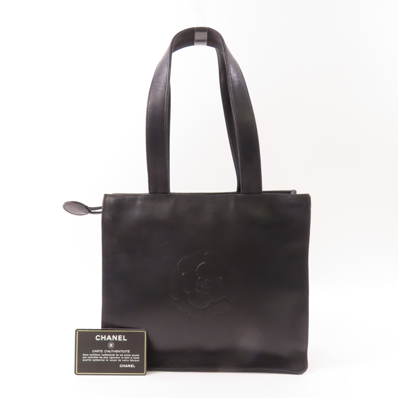 CHANEL 羊皮皮革Handbag/Shoulder Bag銀扣手挽袋/肩背袋