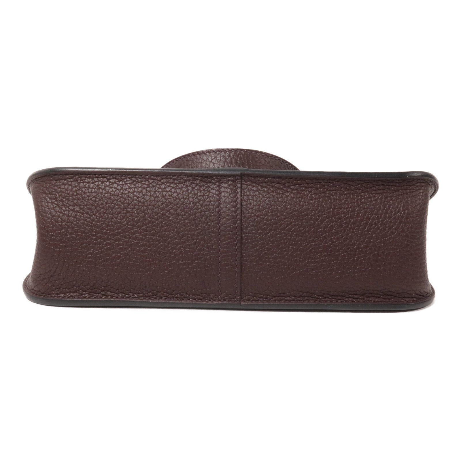 HERMES Clemence皮革Halzan 25手挽肩背兩用袋Rouge Sellier/Bleu Saphir