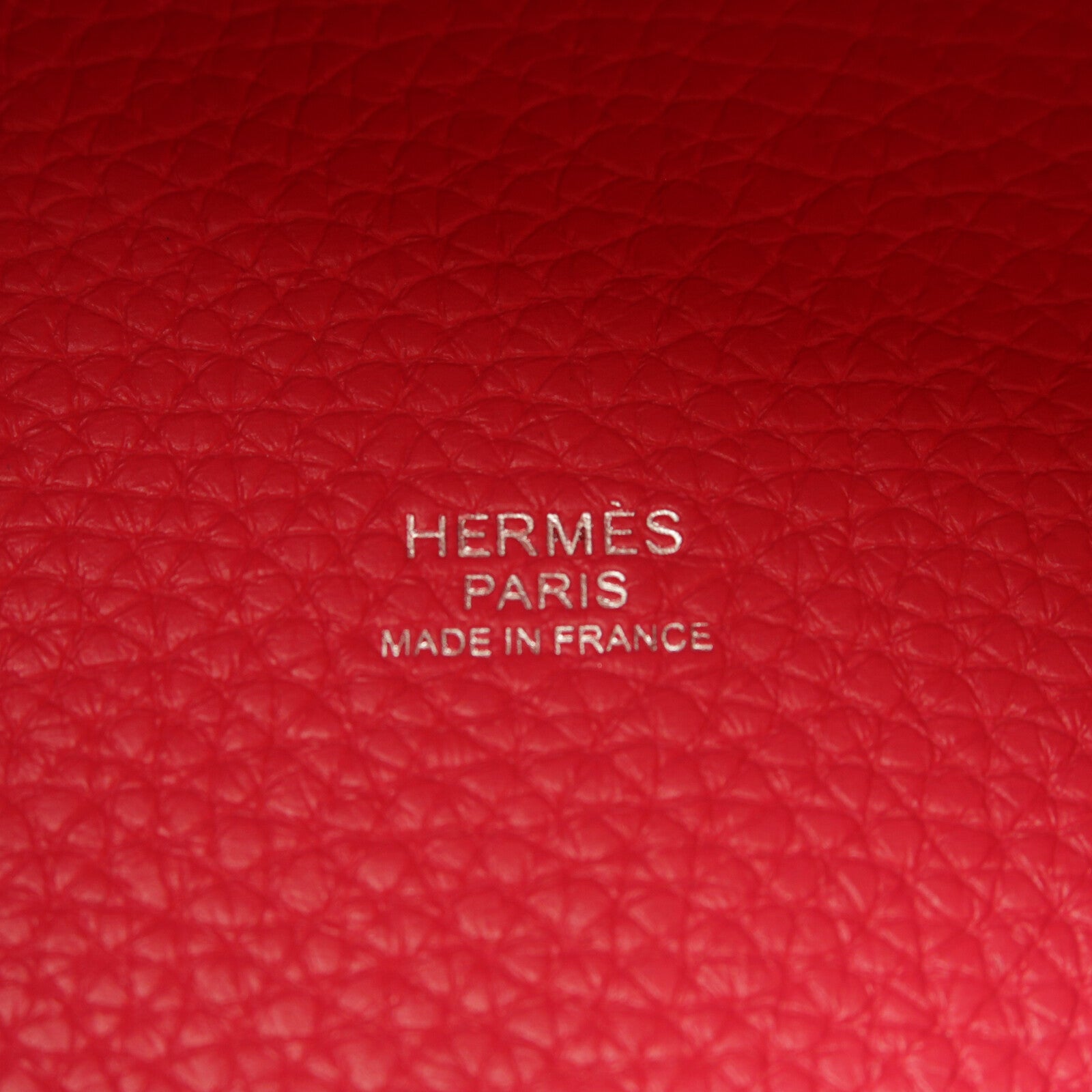 HERMES Clemence皮革Picotin PM手挽袋Rose Mexico