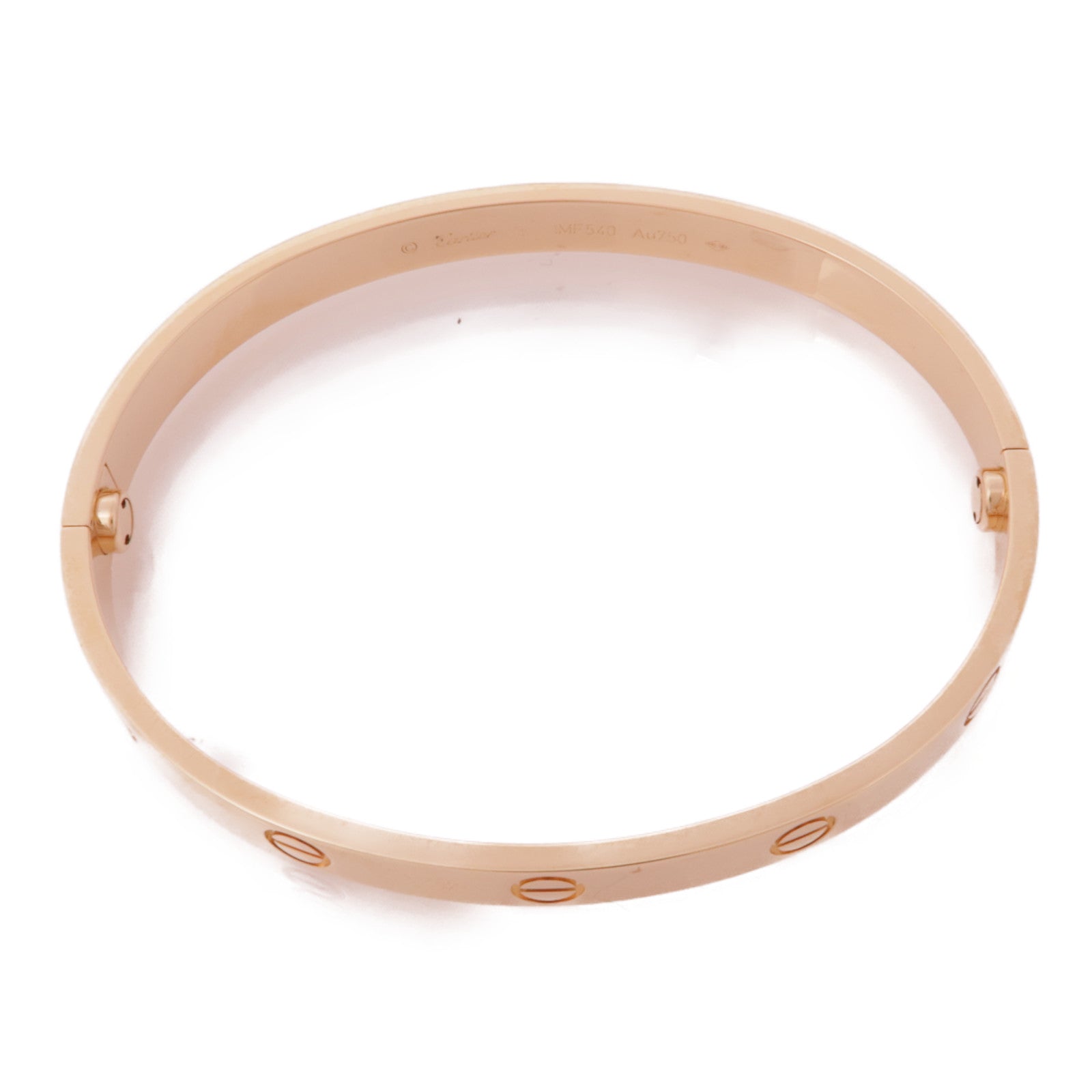 CARTIER 18K玫瑰金Love Bangle手鐲#18