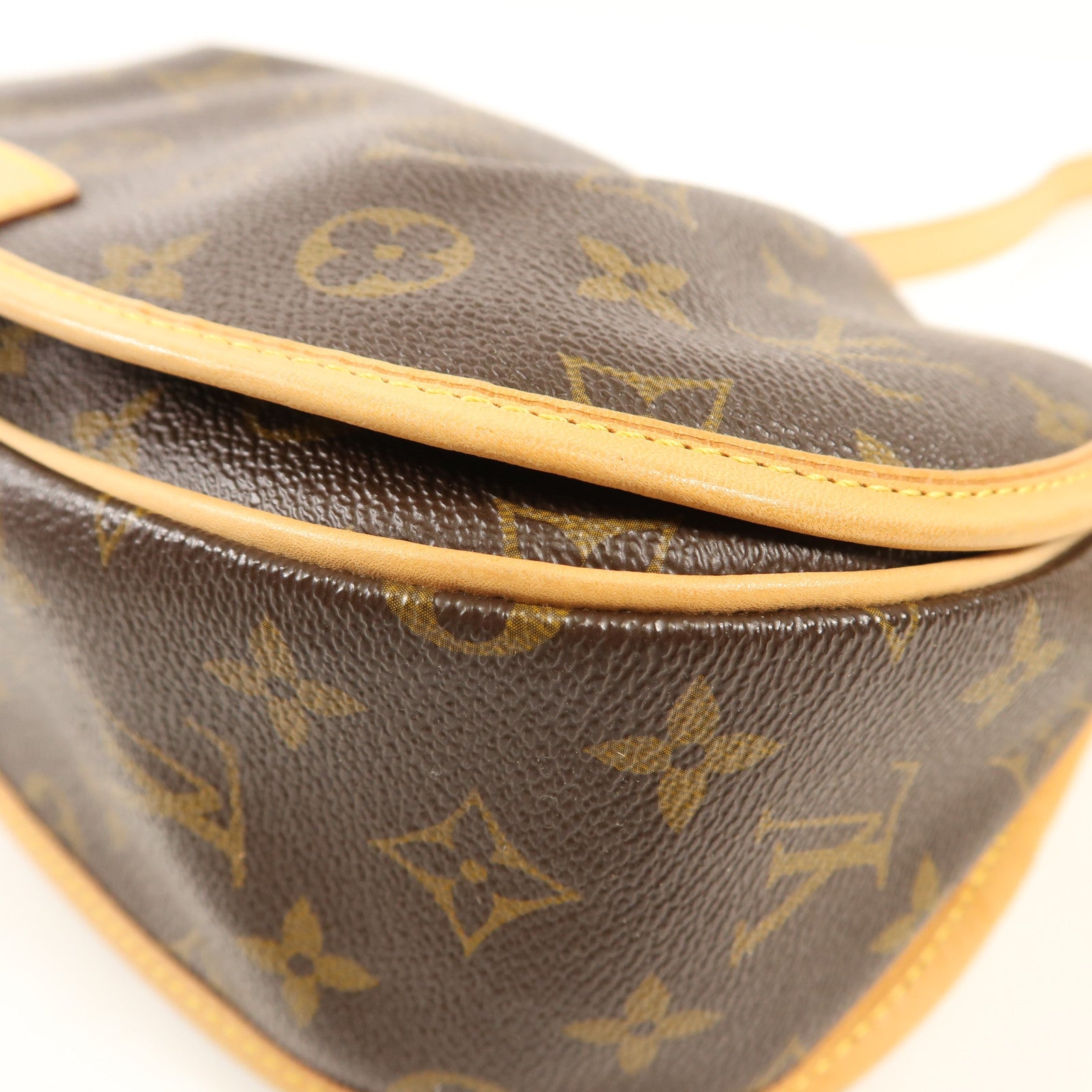 LOUIS VUITTON Monogram Menilmontant MM金扣肩背袋棕色