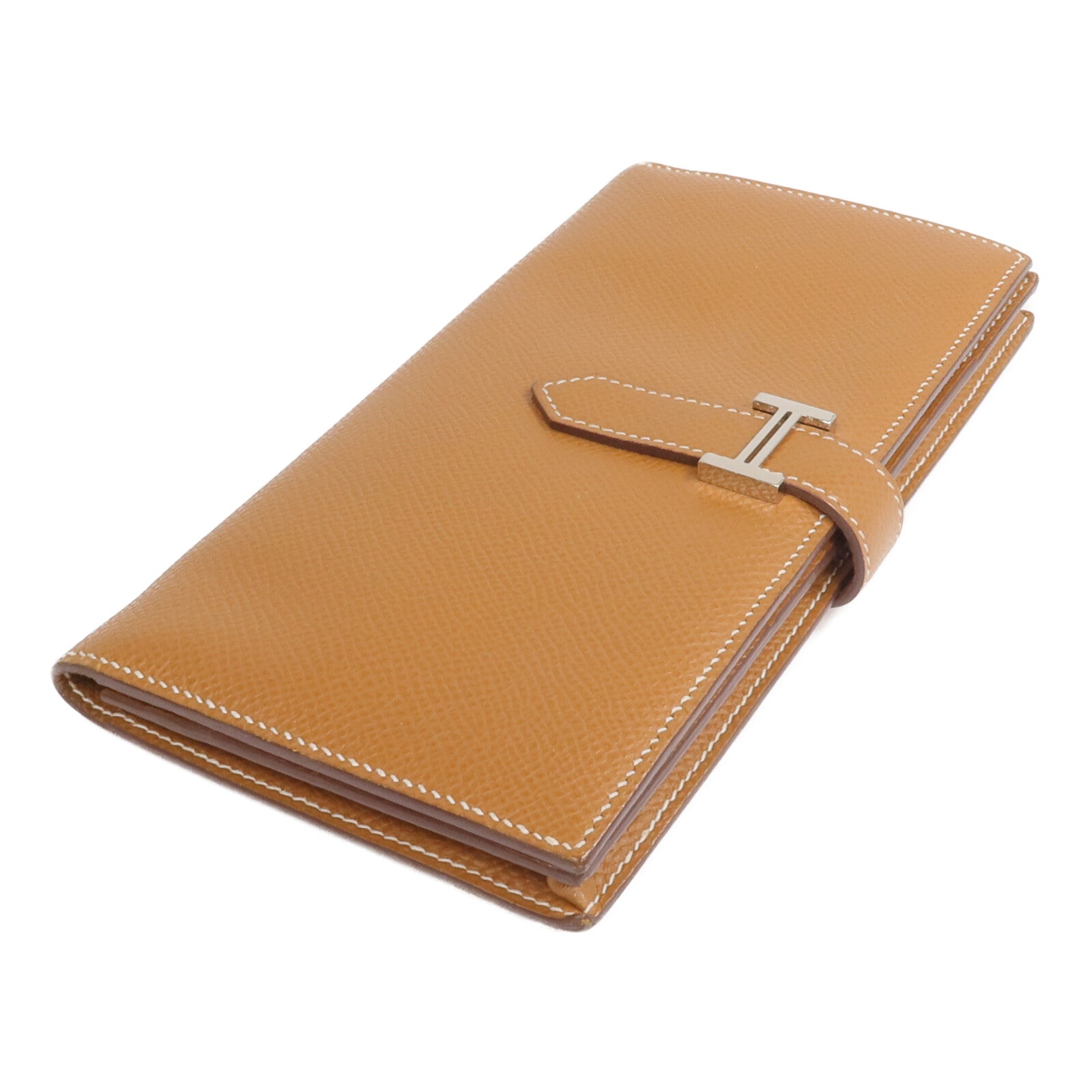 HERMES Epsom皮革Bearn Long Wallet長錢包Gold