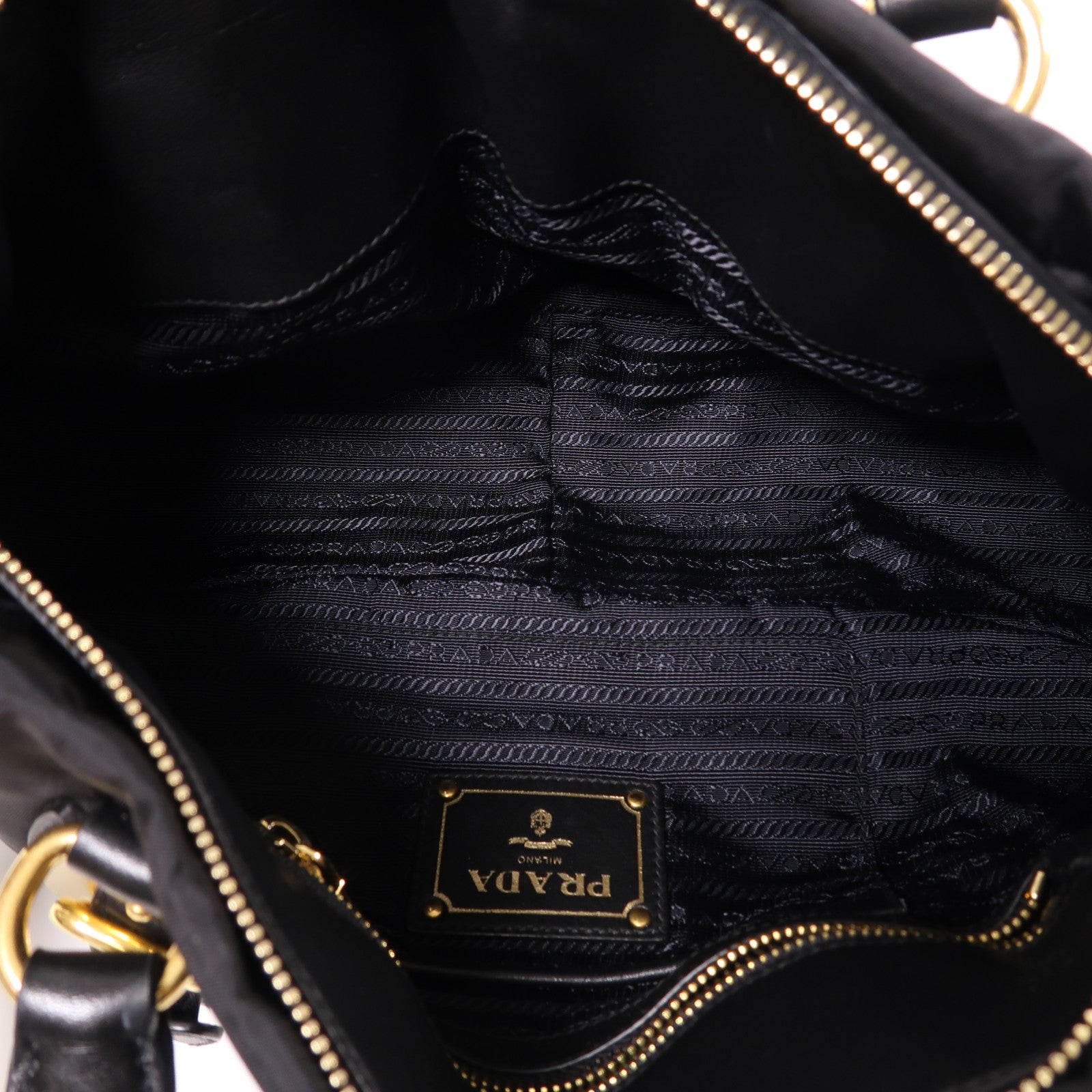PRADA 尼龍2 Way Shoulder金扣手挽肩背兩用袋