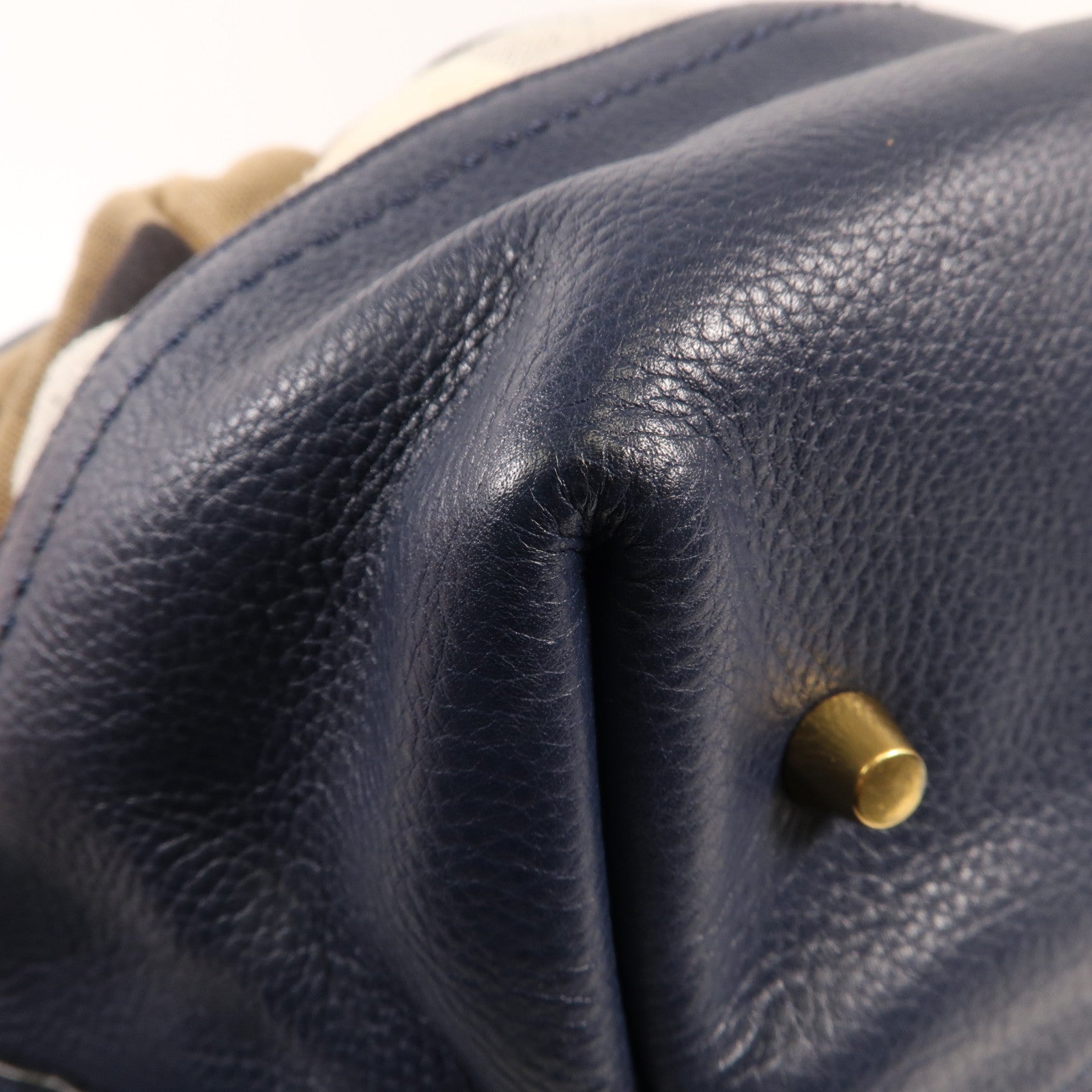 BURBERRY 帆布Shoulder Bag金扣手挽肩背兩用袋