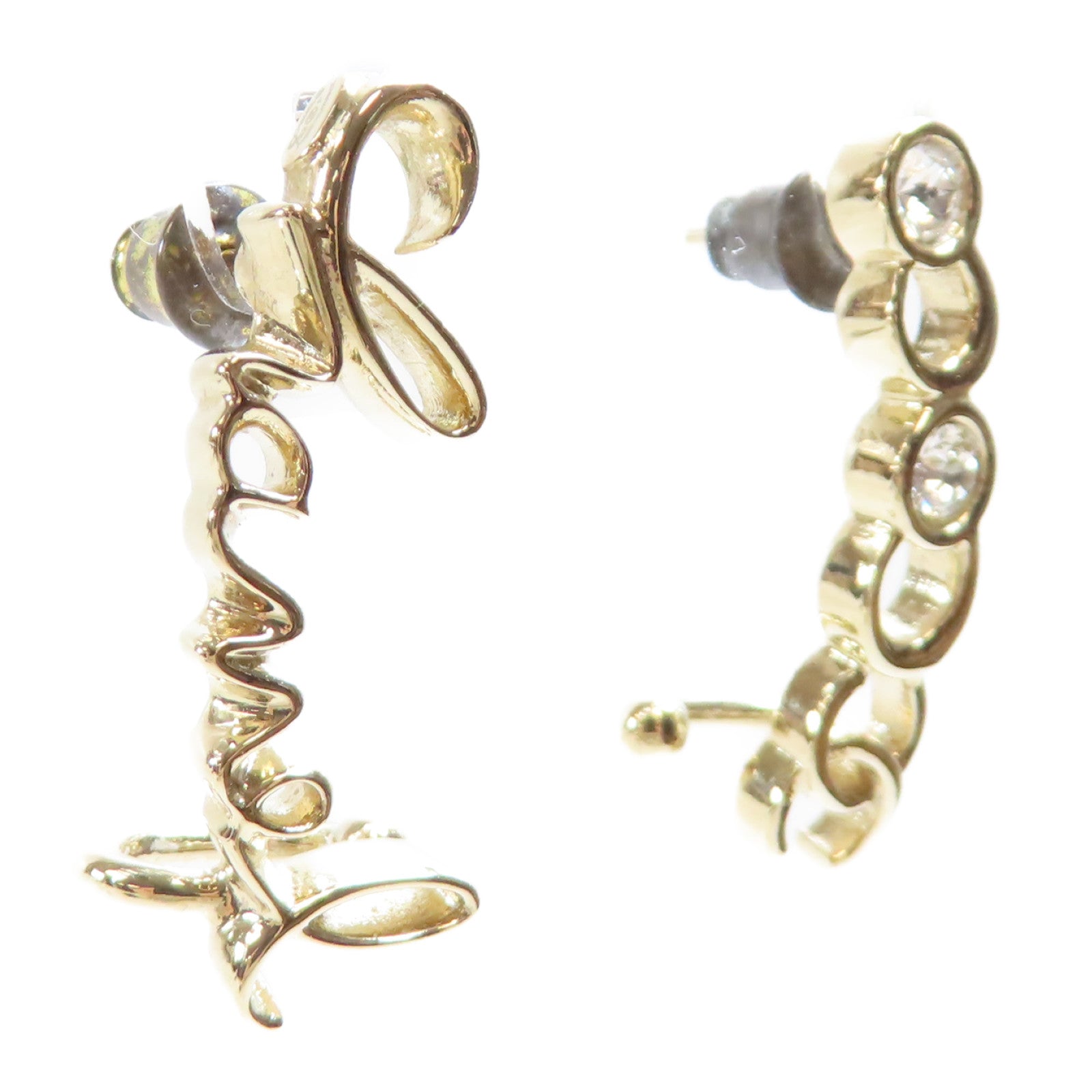 CHANEL 金屬Coco Earrings耳環金色