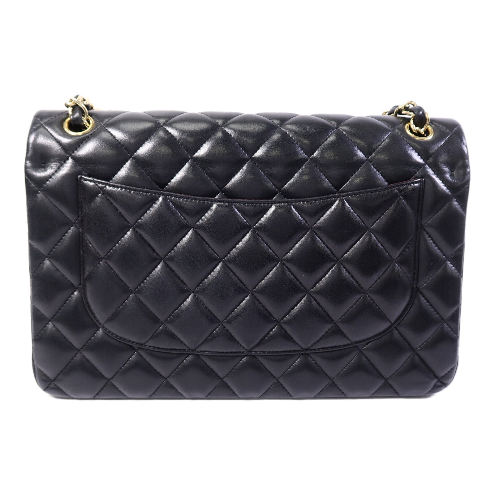 CHANEL 羊皮皮革Large Classic鏈帶肩背袋
