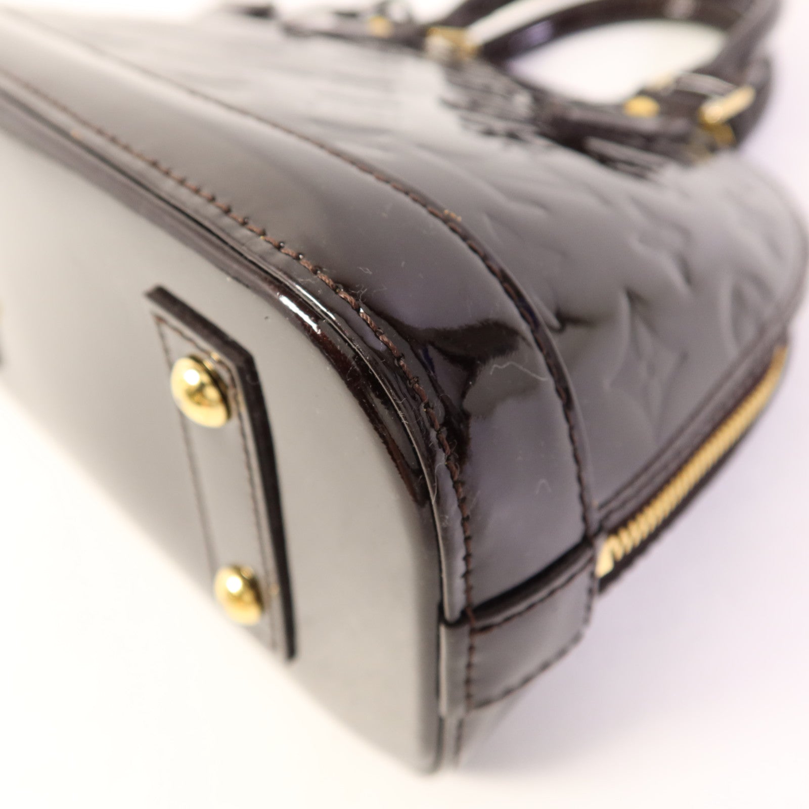 LOUIS VUITTON Vernis Alma BB金扣手挽肩背兩用袋