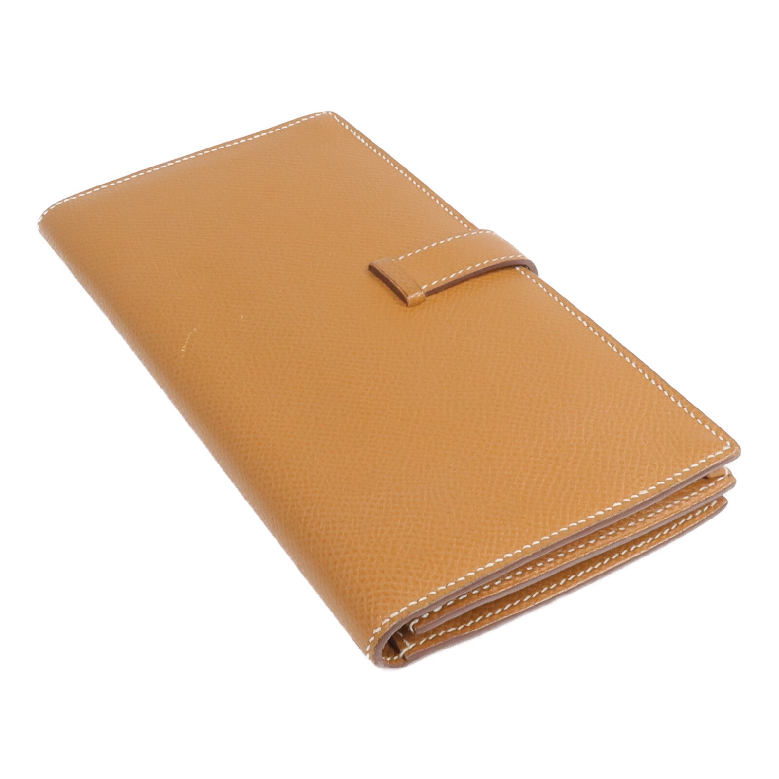 HERMES Epsom皮革Bearn Long Wallet長錢包Gold