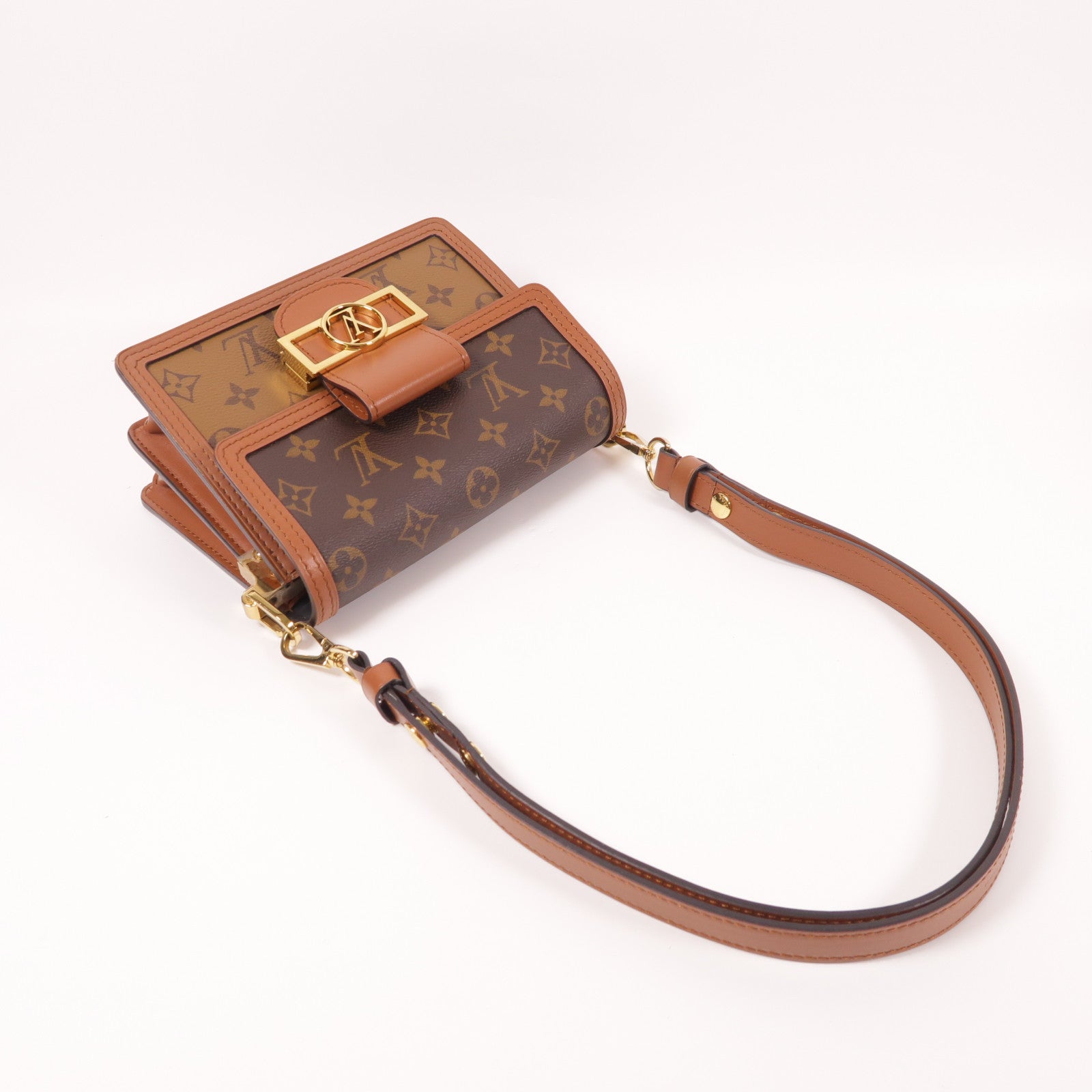 LOUIS VUITTON Monogrqam Reverse Mini Dauphine肩背袋