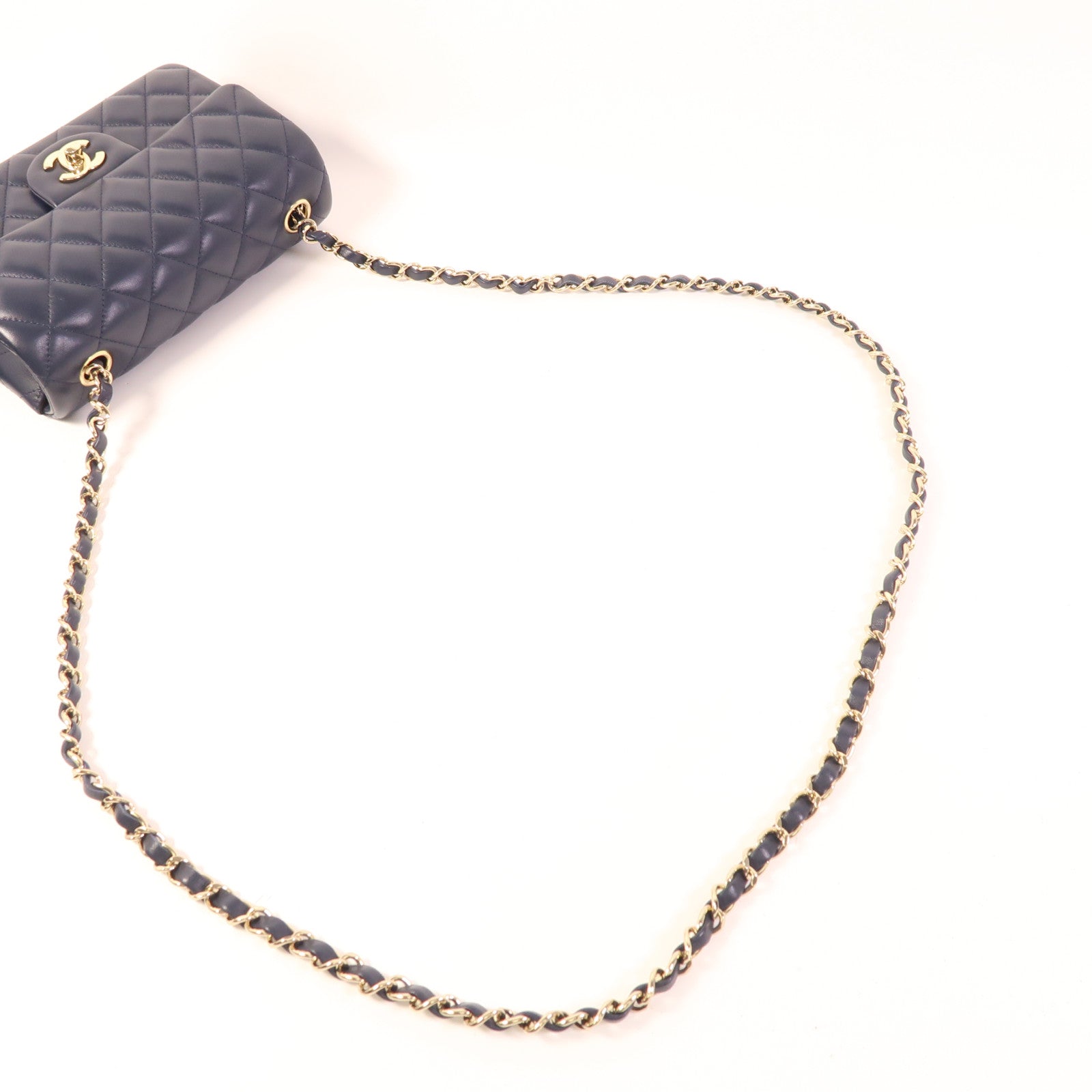 CHANEL【激減優惠】 羊皮皮革Mini Classic 20金扣肩背袋