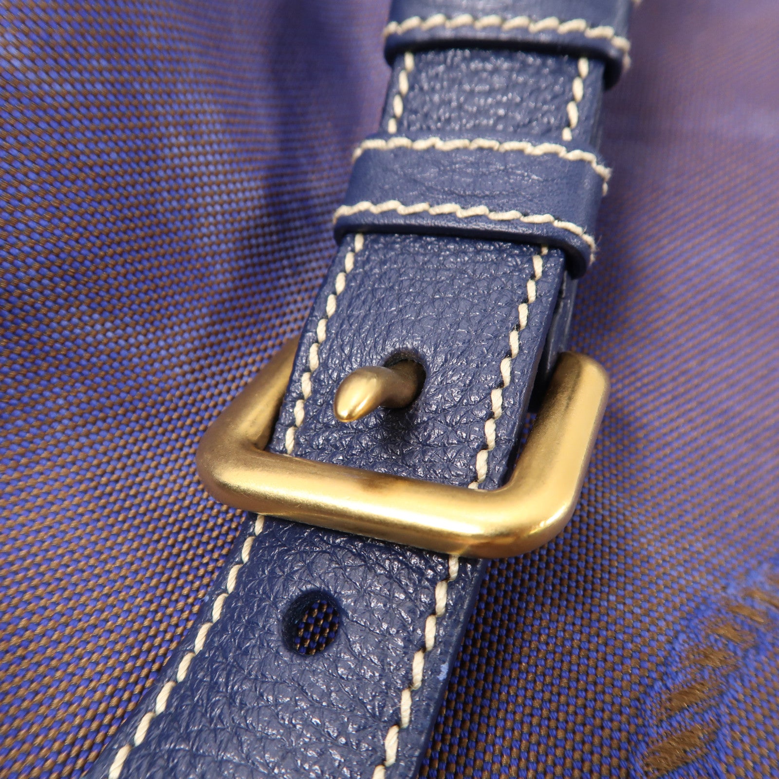 PRADA 尼龍Tote Bag金扣手挽肩背兩用袋紫色