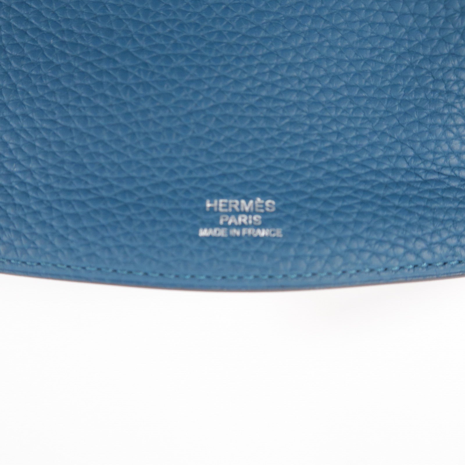 HERMES Clemence皮革Sac Saut 25肩背袋Vert Bosphore