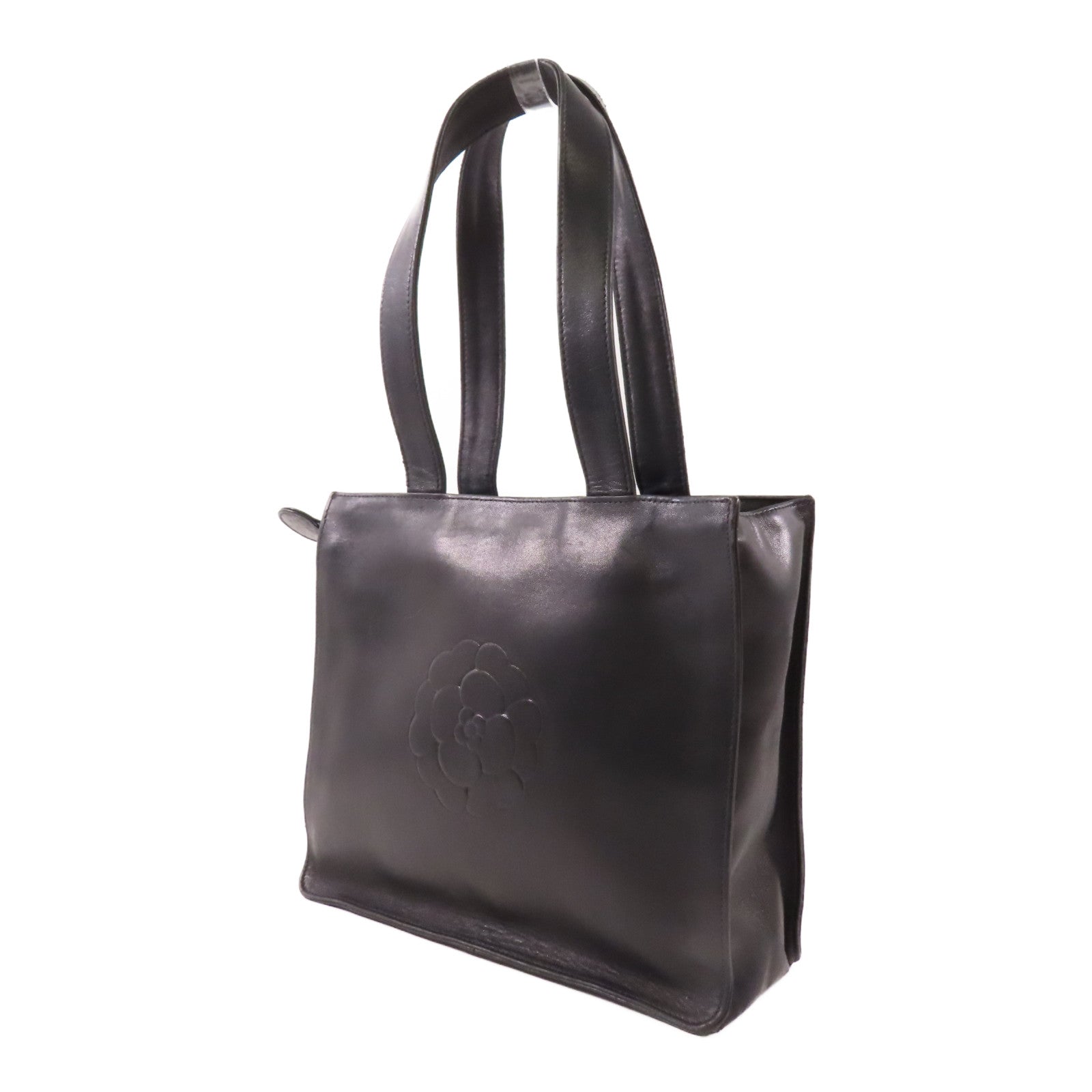 CHANEL 羊皮皮革Handbag/Shoulder Bag銀扣手挽袋/肩背袋