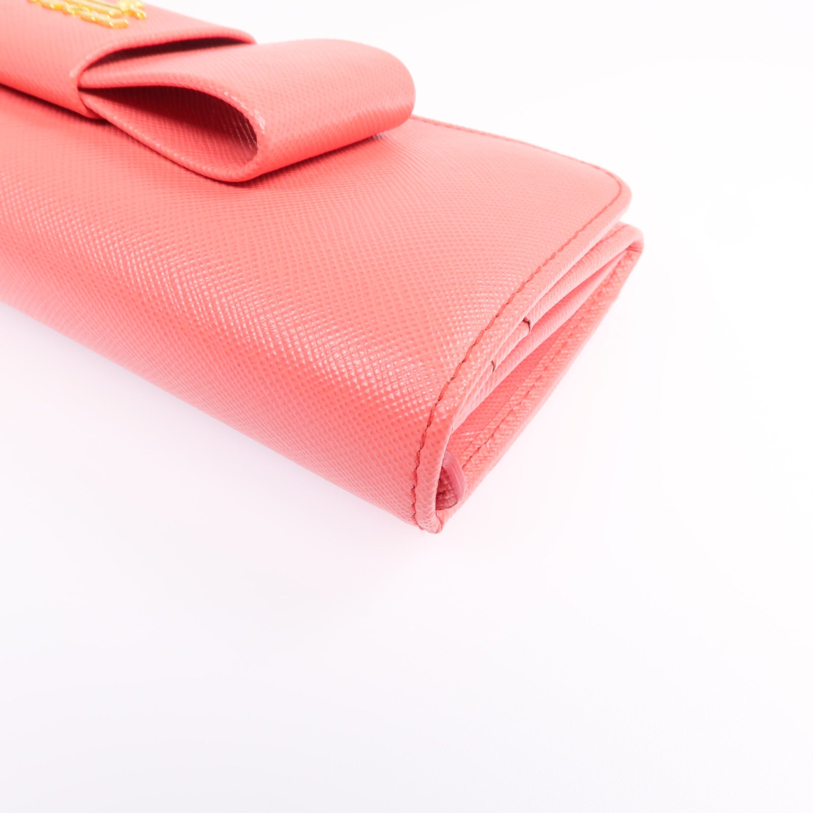 PRADA 【激減優惠】Saffiano皮革Long Wallet金扣長錢包
