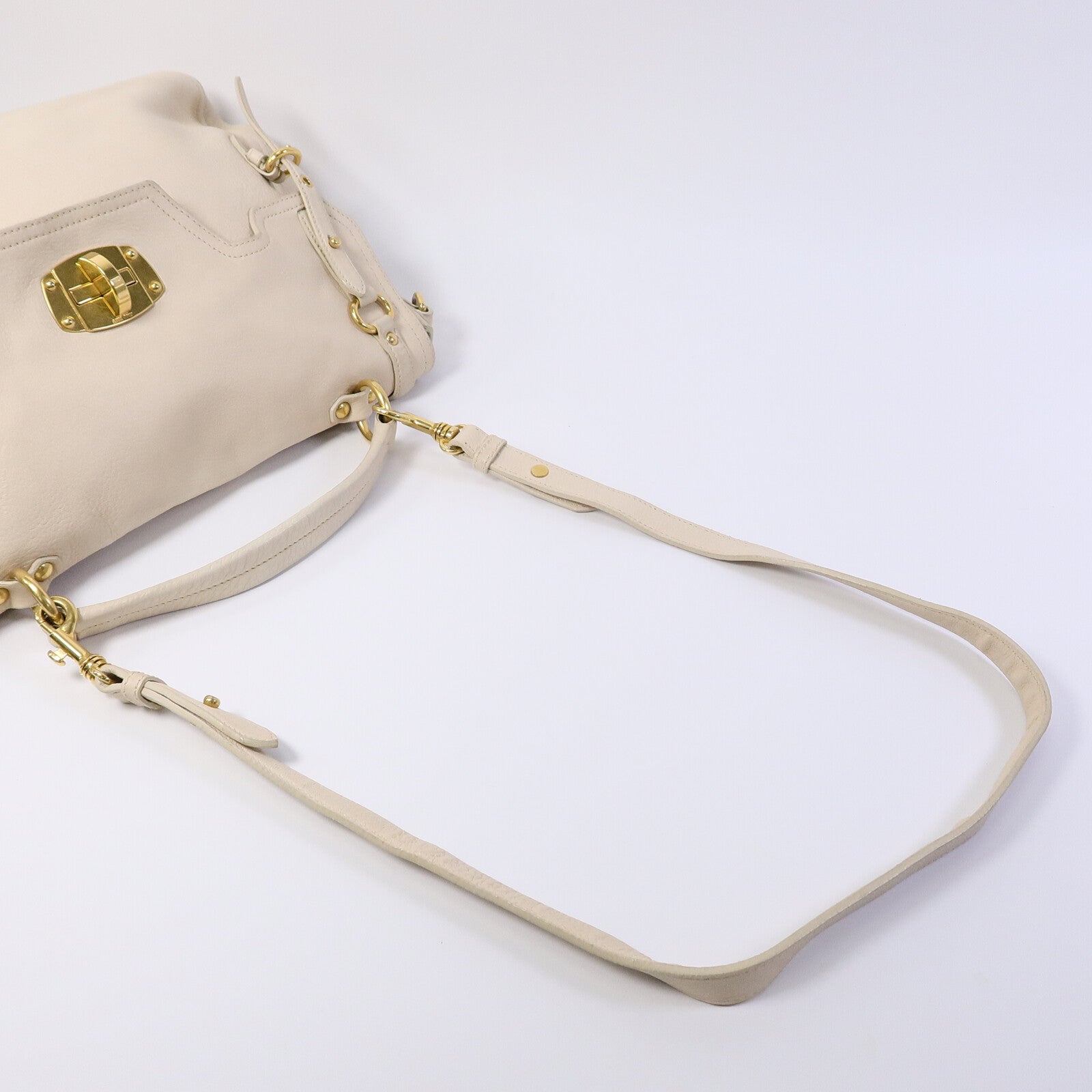 Miu Miu 鹿皮皮革2 Way Shoulder Bag手挽肩背兩用袋