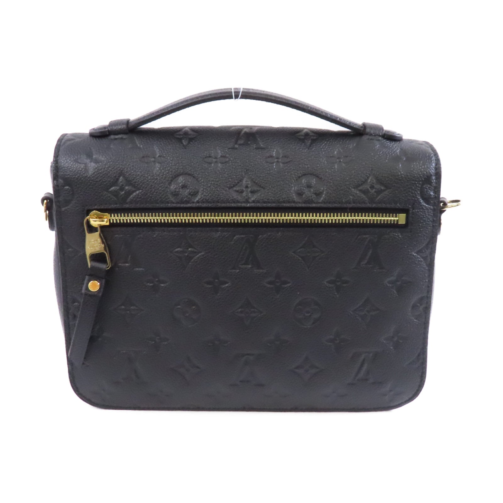 LOUIS VUITTON Monogram Empreinte Pochette Metis金扣手挽肩背兩用袋黑色
