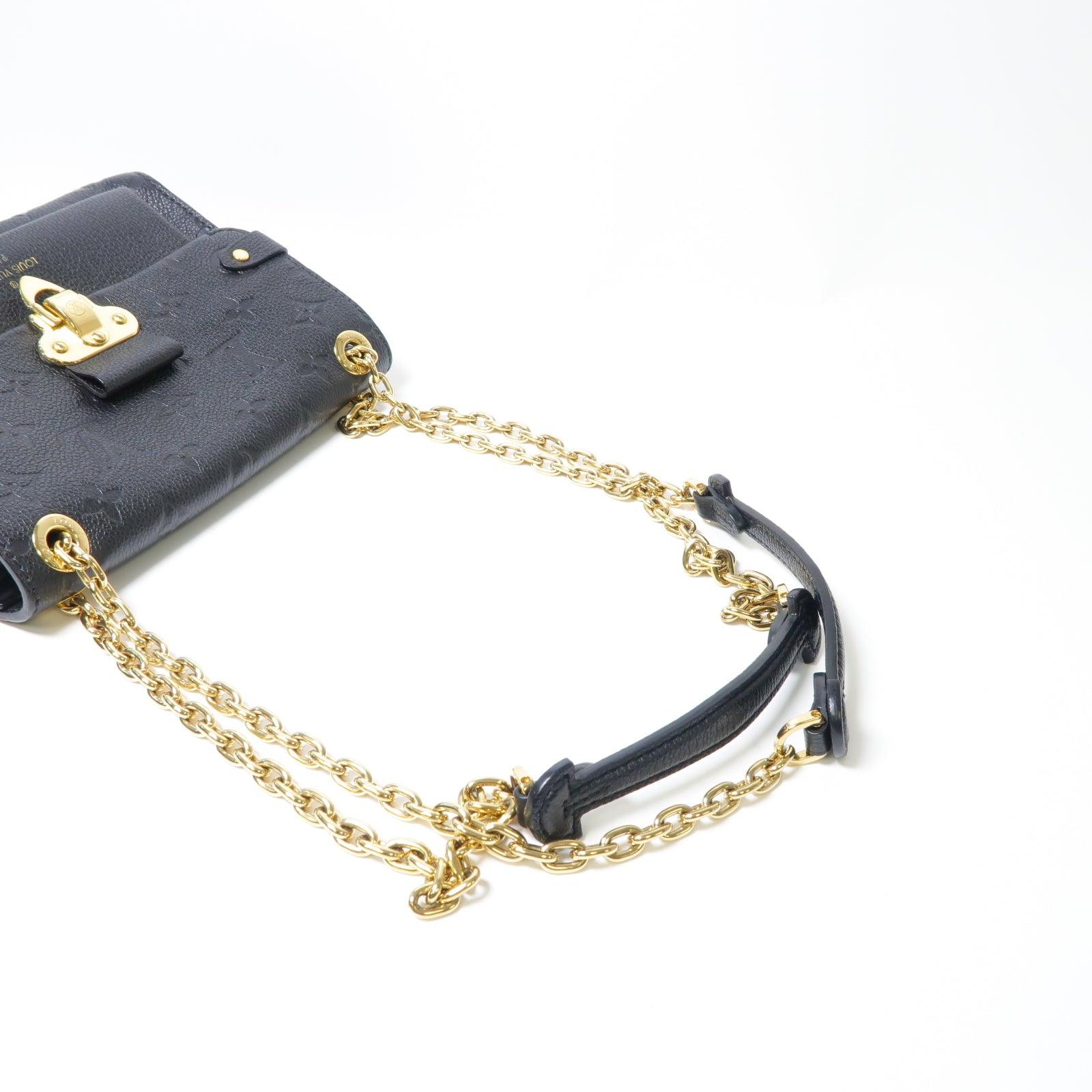 LOUIS VUITTON 【激減優惠】Monogram Empreinte Vavin BB金扣鏈帶肩背袋黑色