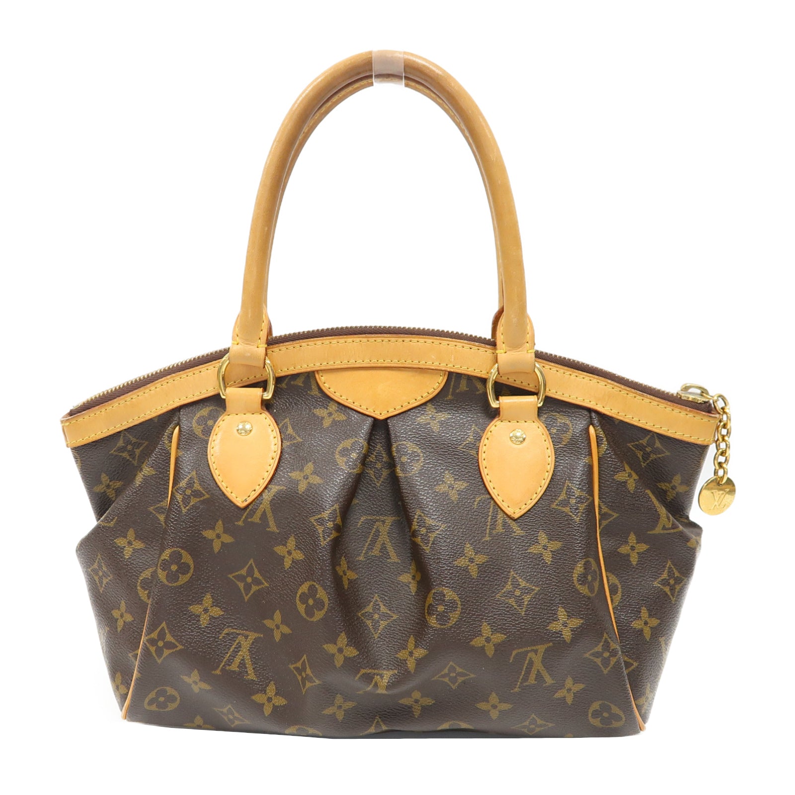 LOUIS VUITTON (PRICE DOWN) LV GHW Tivoli PM Handbag M40143 Monogram Brown
