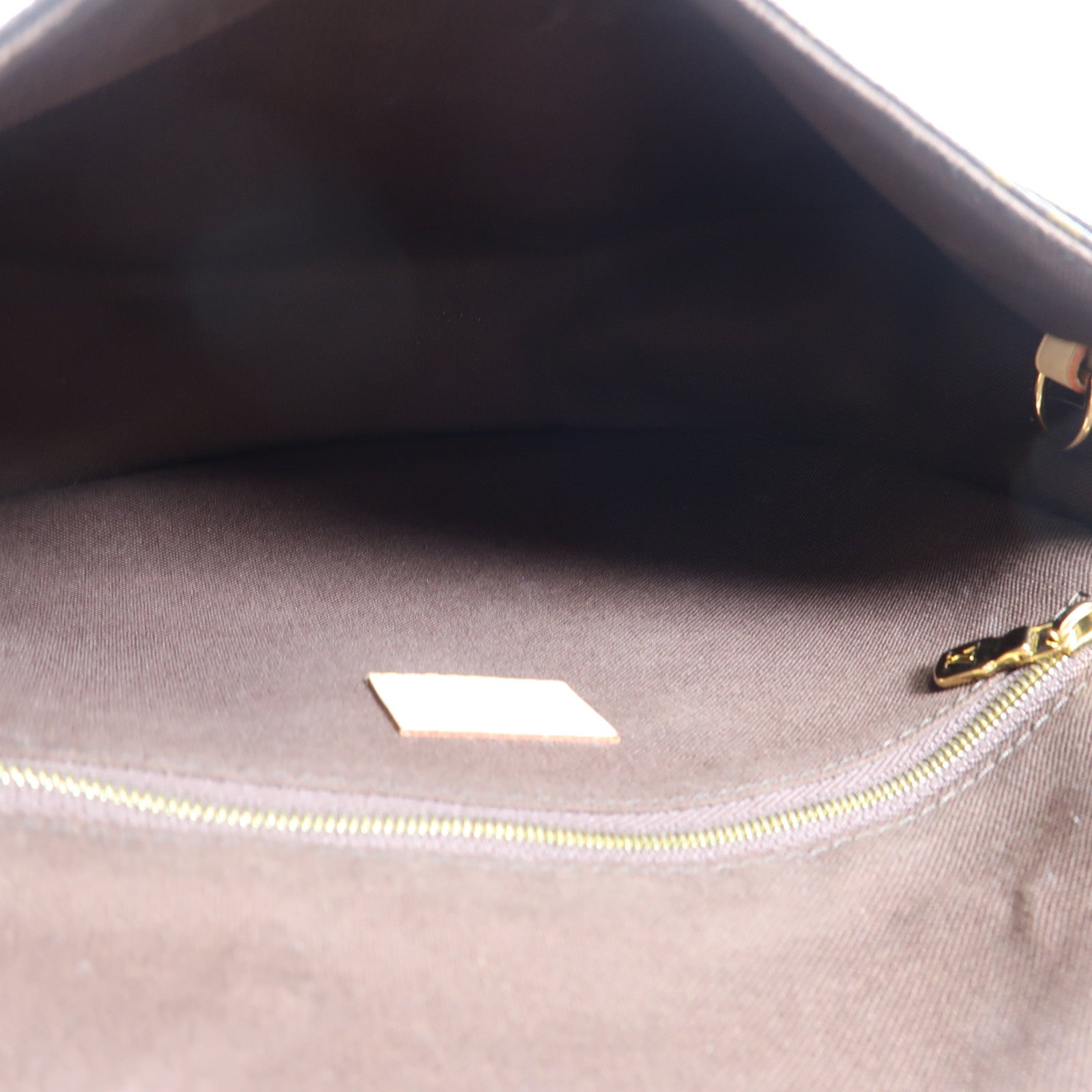 LOUIS VUITTON Monogram Menilmontant MM金扣肩背袋棕色