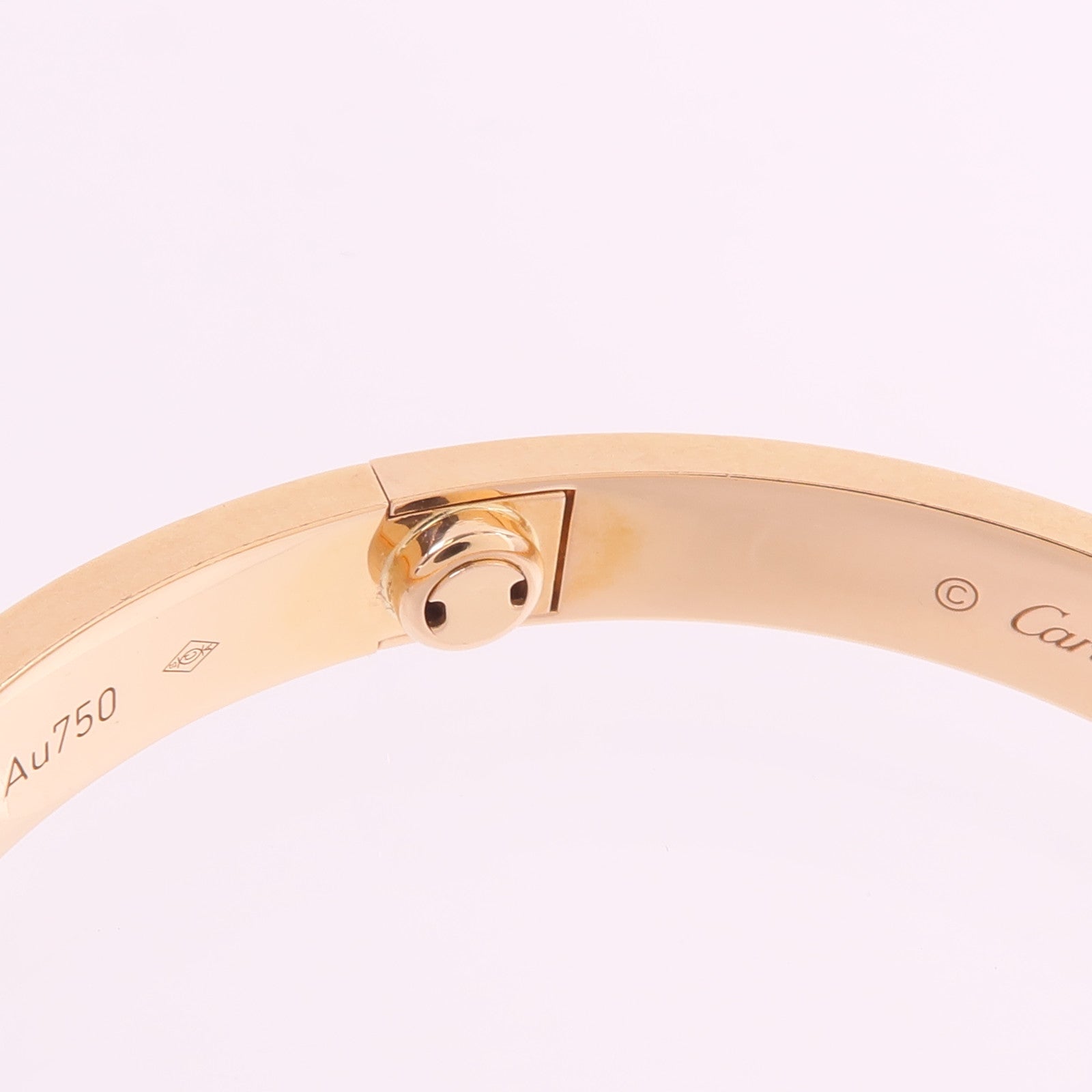CARTIER 18K玫瑰金Love Bangle 4P Dia鑽石手鐲
