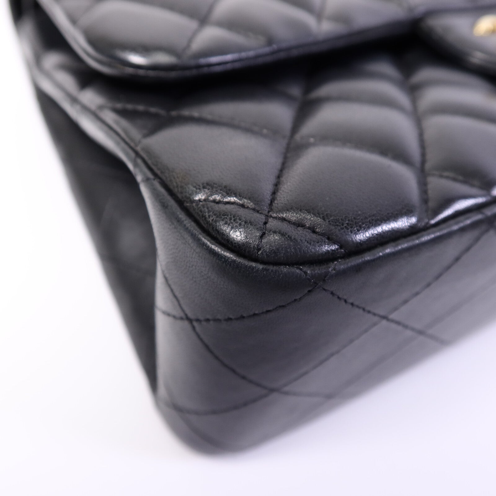 CHANEL 羊皮皮革Large Classic鏈帶肩背袋